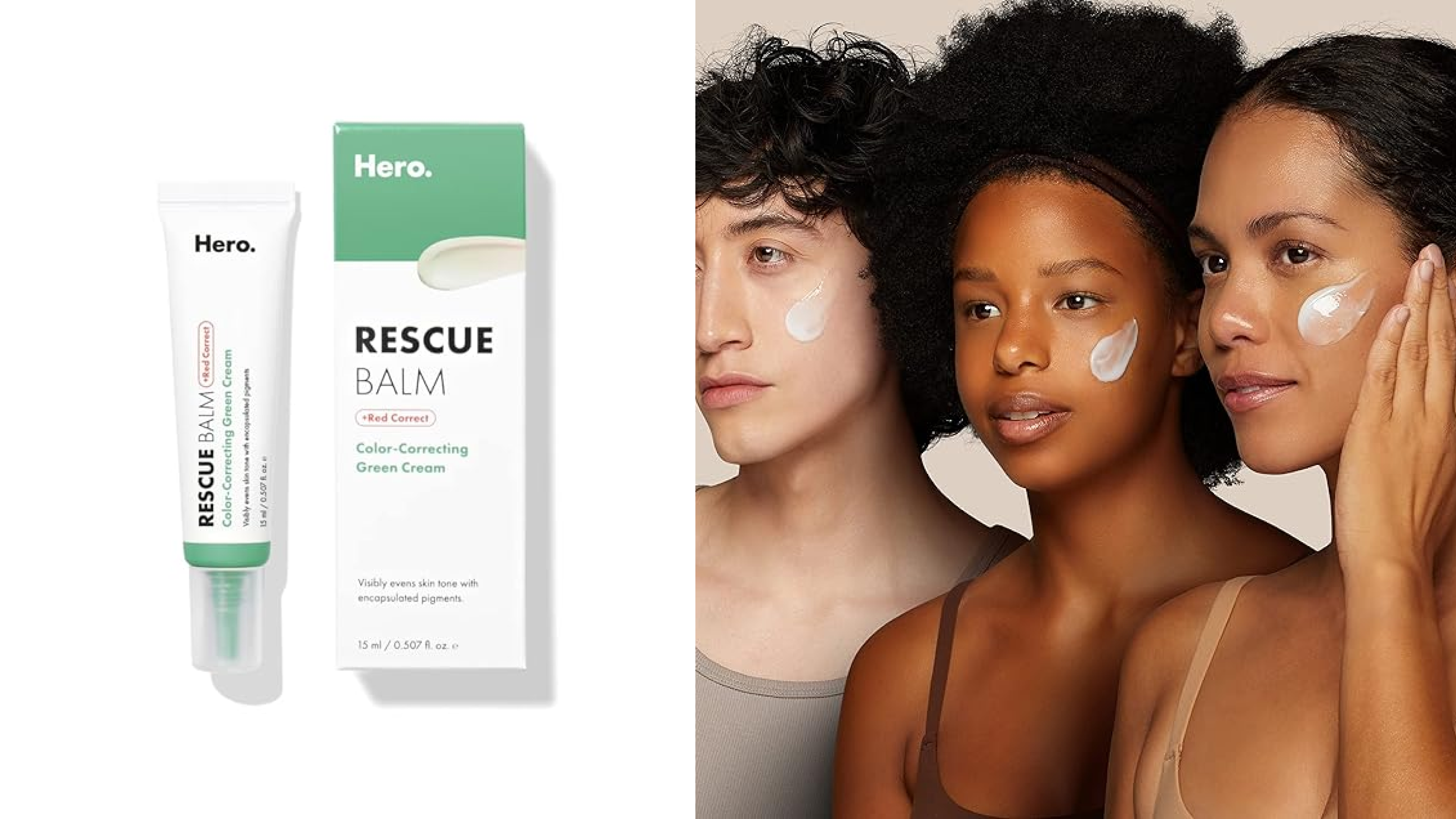 hero rescue balm and red correct
