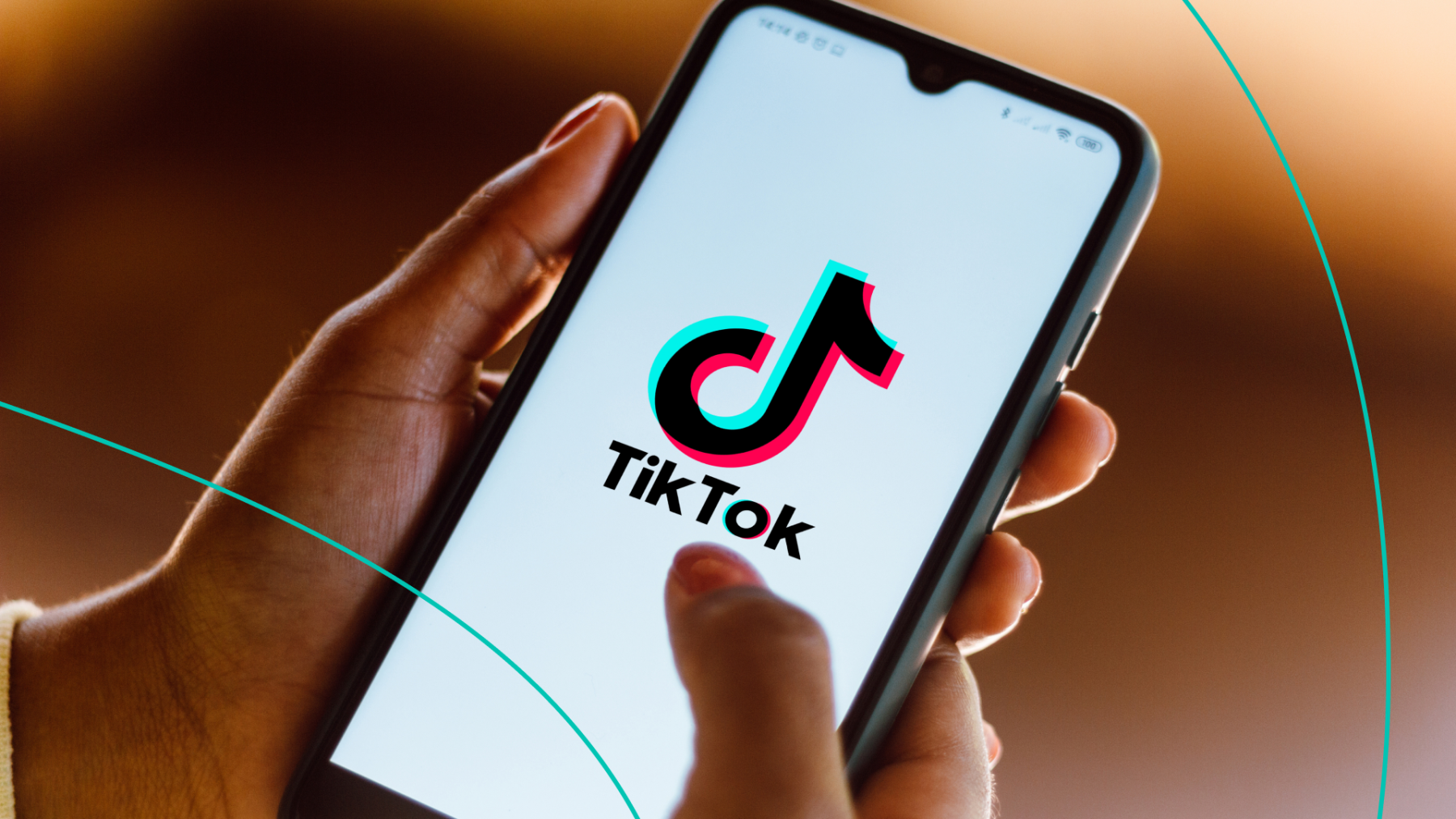 TikTok on a phone screen