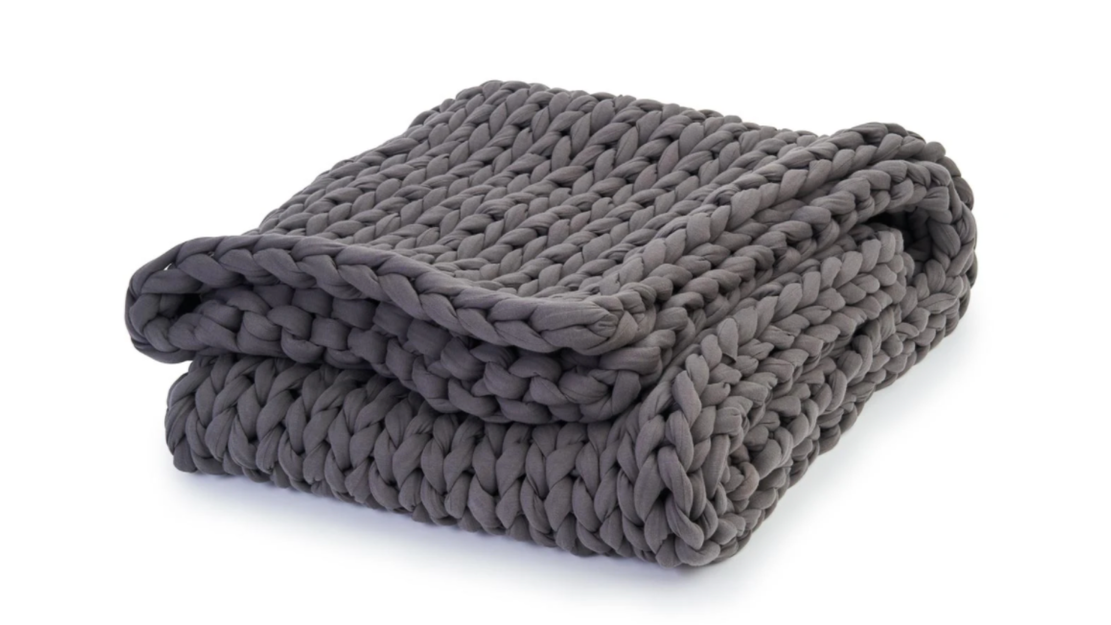 soft cotton knit weighted blanket for a more restful sleep