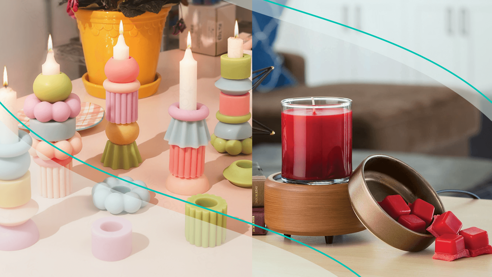 Candle holders candle making supplies 