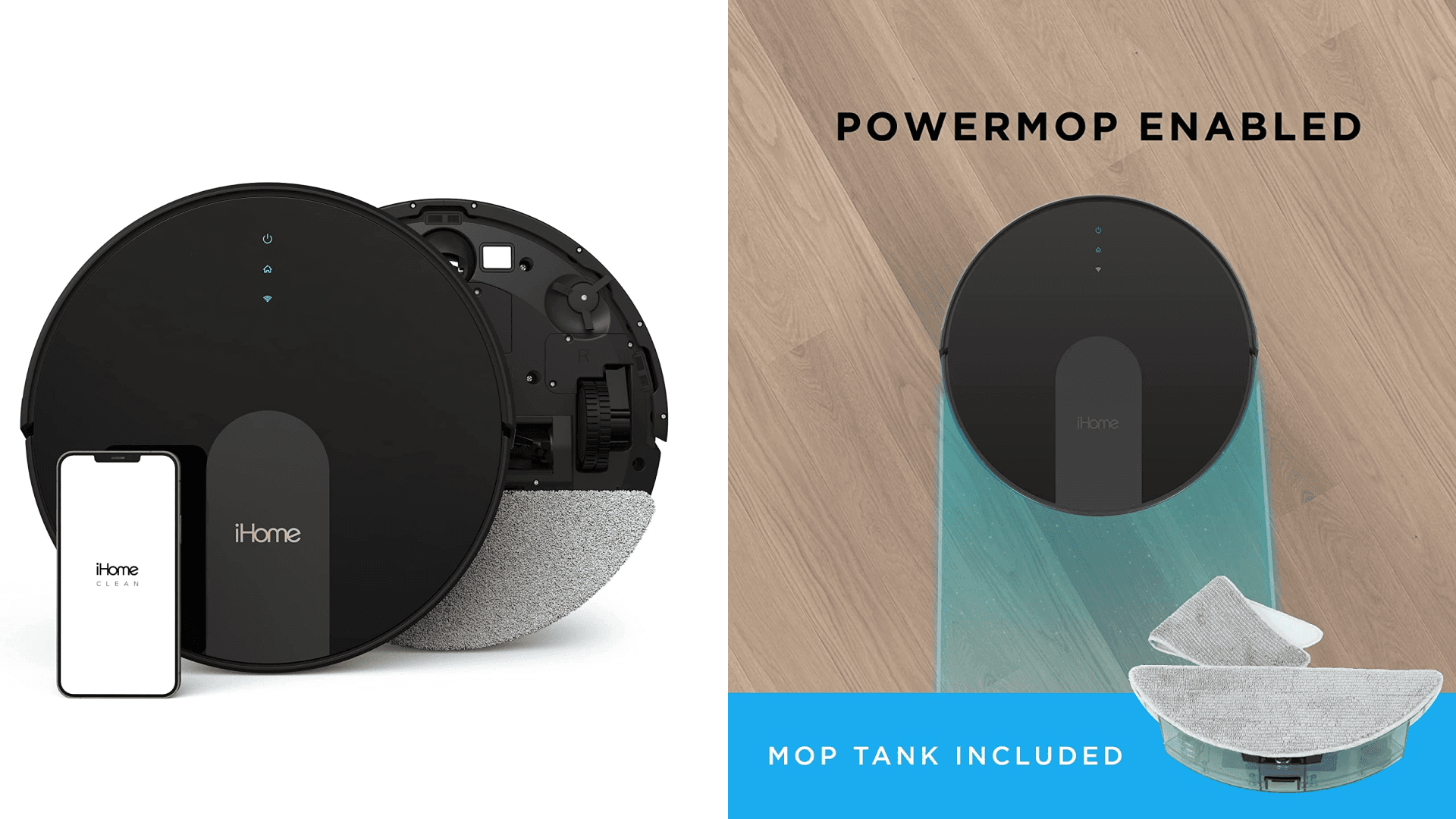 iHome robot vacuum that mops 