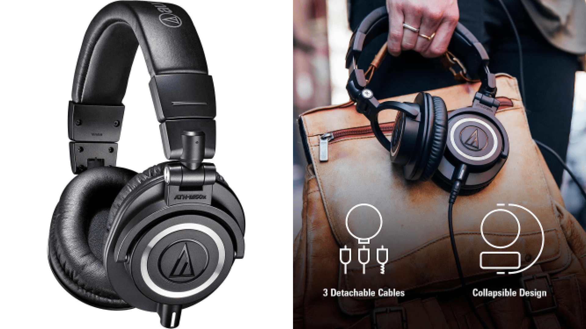 audiotechnica over the ear headphones