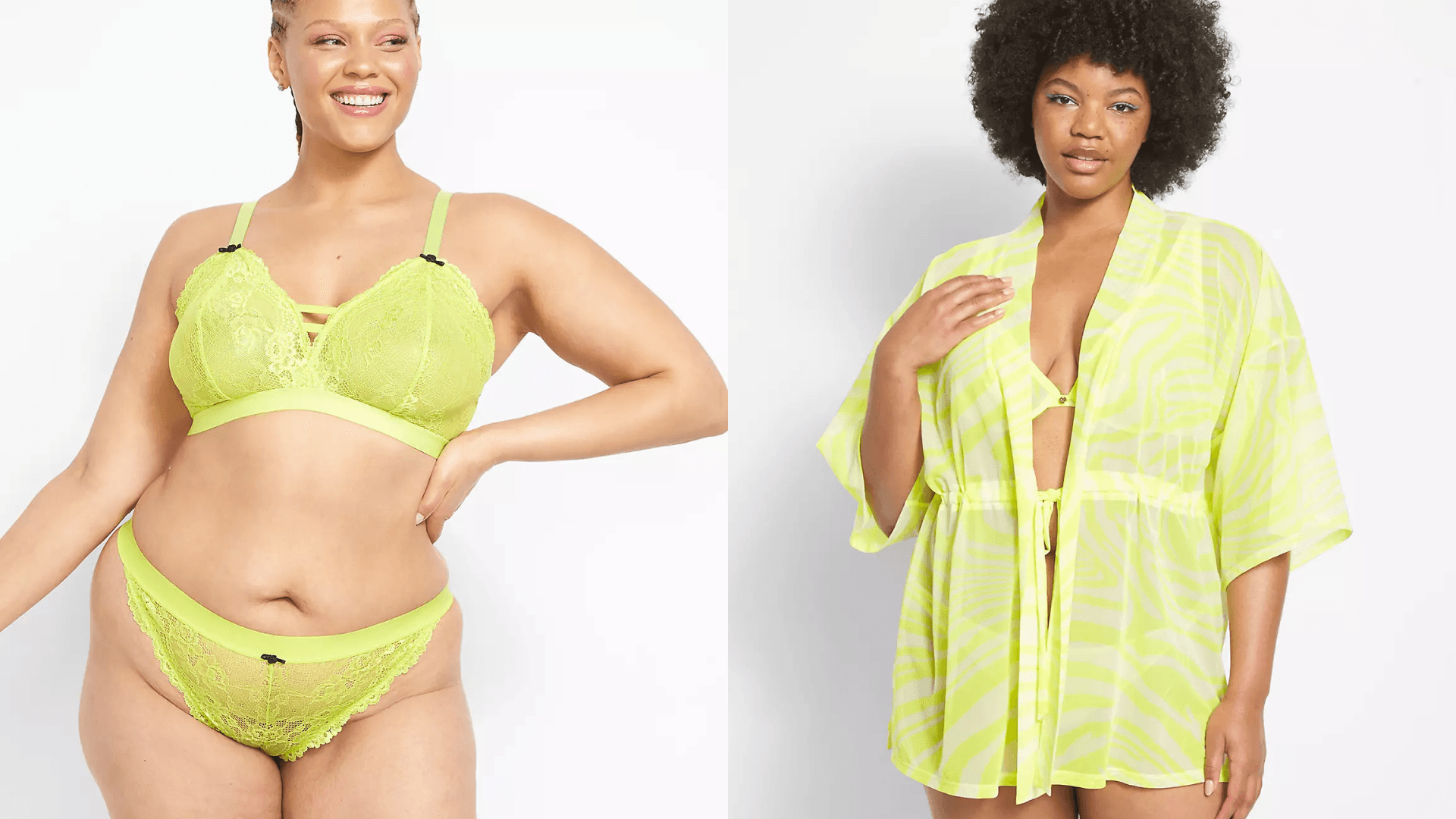 Lingerie set with robe 