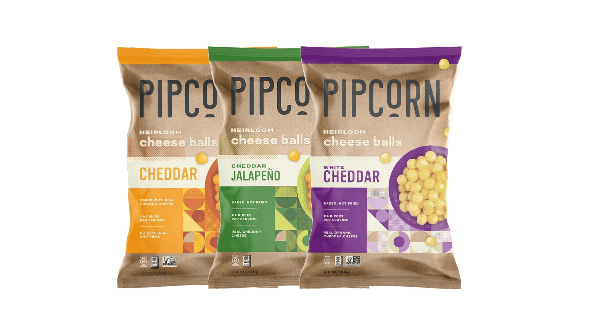 popcorn variety pack with different flavors like cheddar and white cheddar