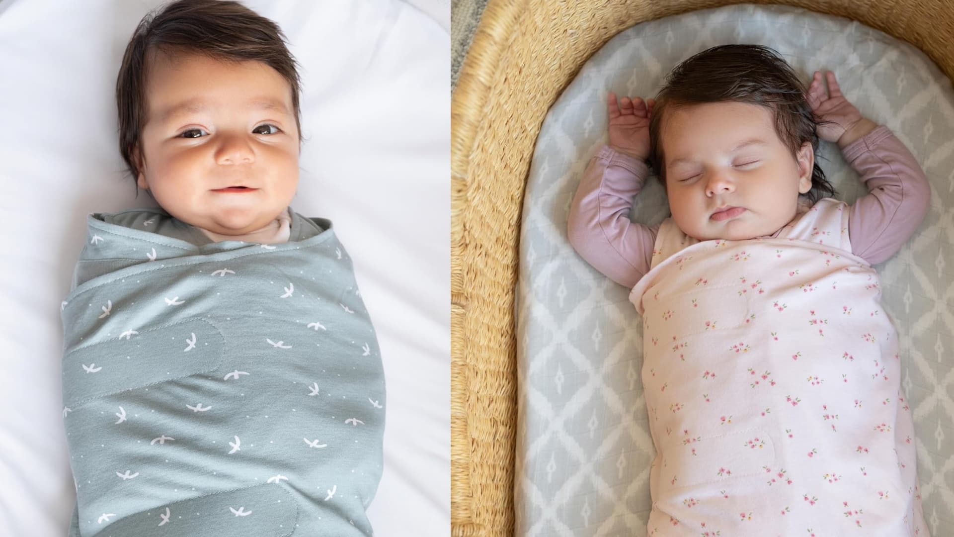 HALO 100% Cotton Sleepsack Swaddle, 3-Way Adjustable Wearable Blanket, TOG 1.5, Cream, Newborn, 0-3 Months