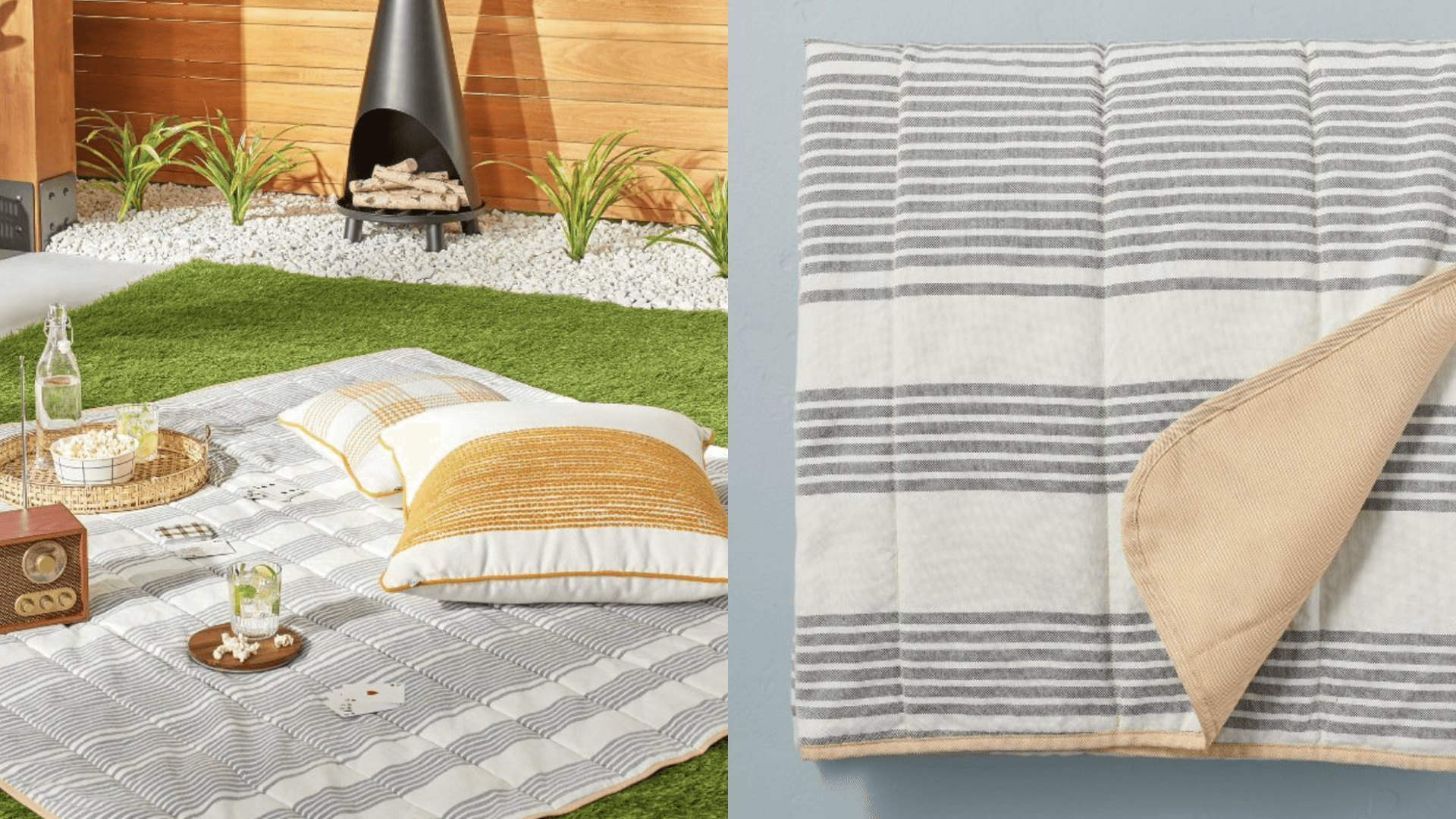 neutral, reversible blanket