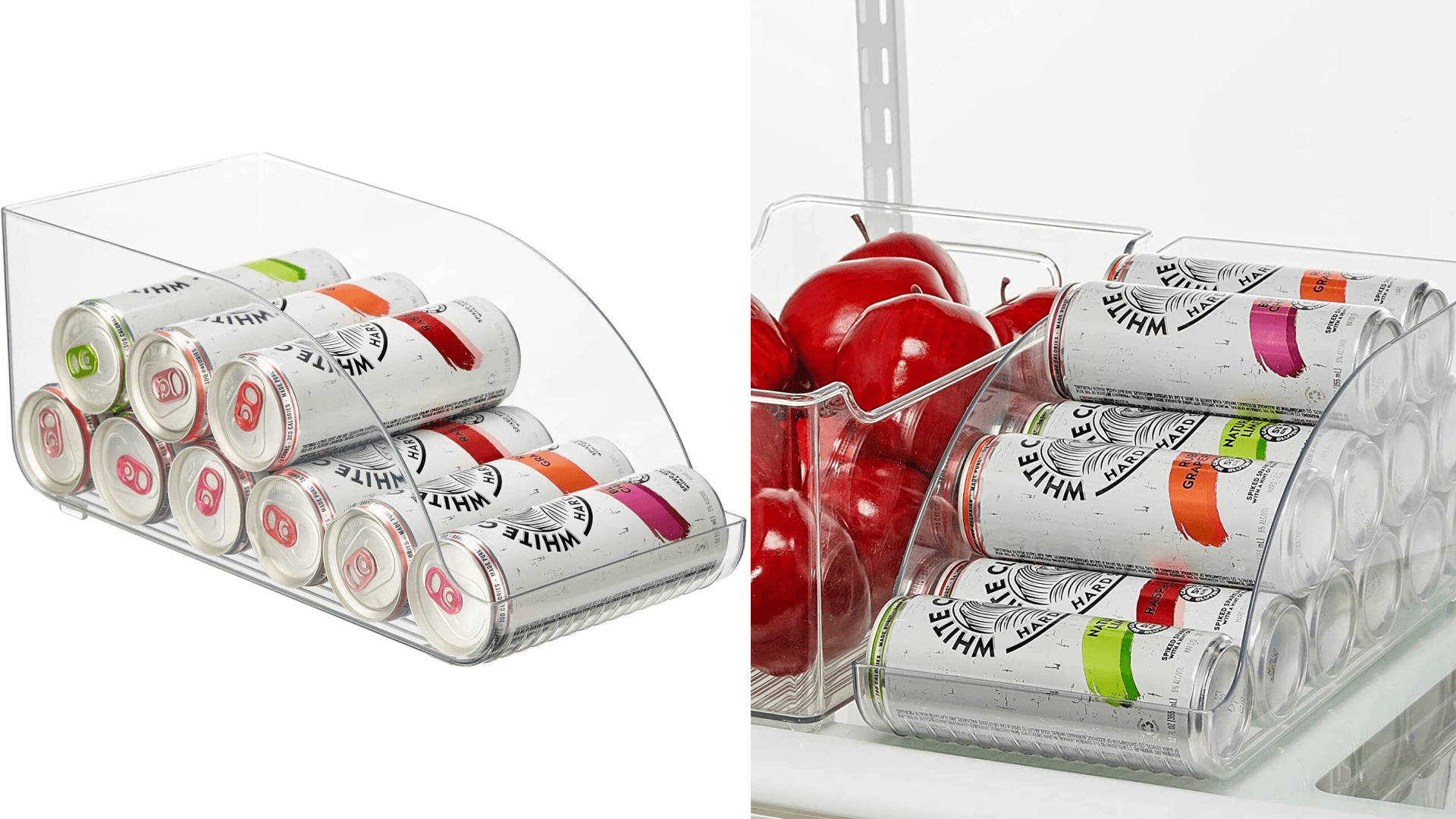 Tall clear drink bin 