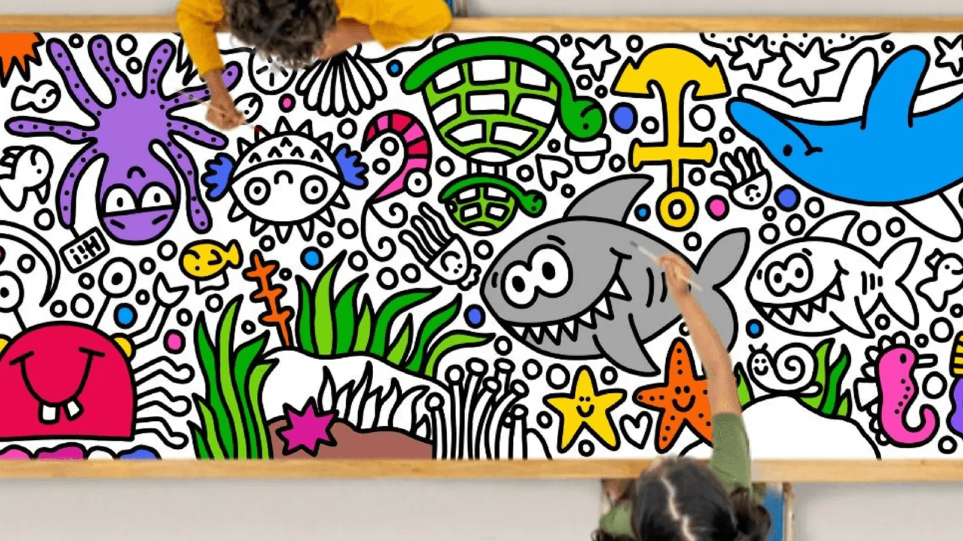 coloring mural