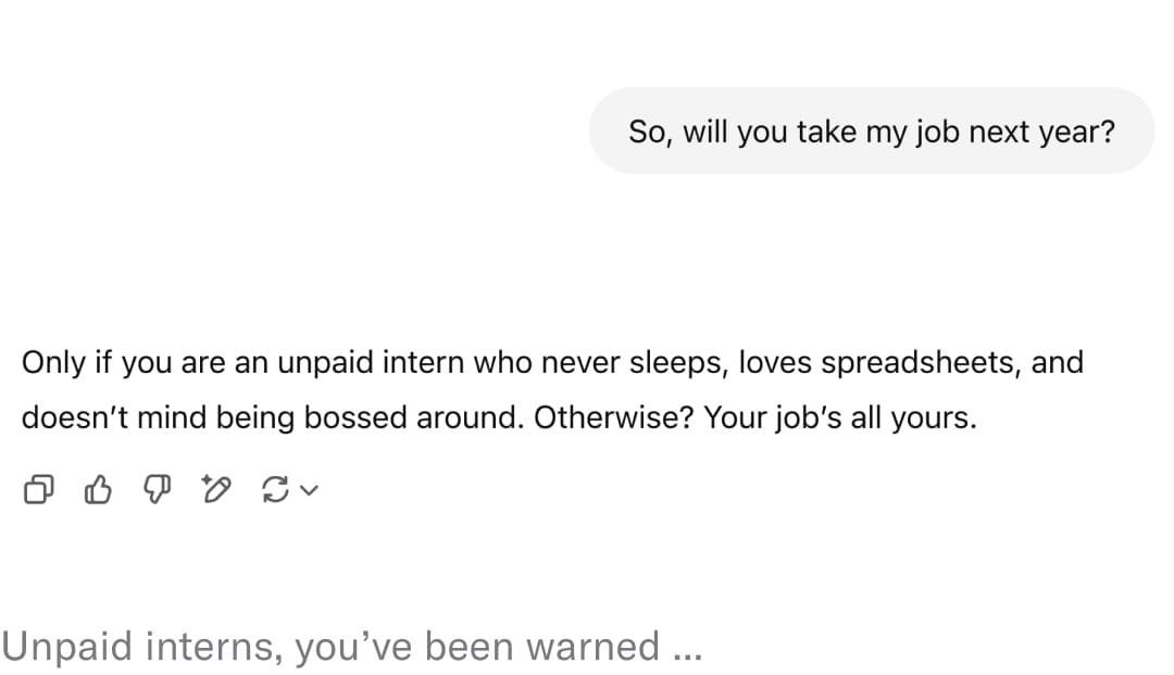 ChatGPT back and forth