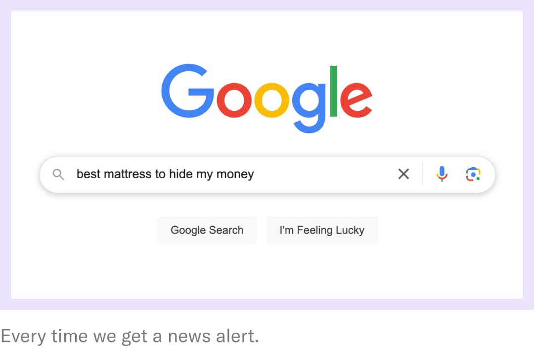 google search: Best Mattress to Hide Money 
