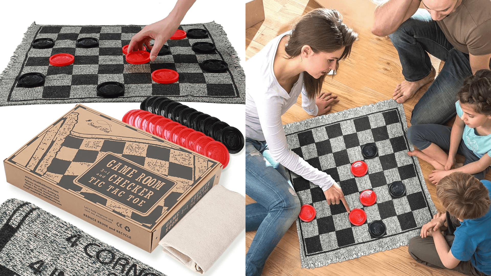 Indoor activities checkers 