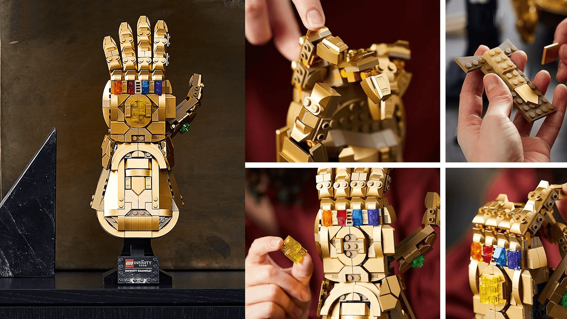 LEGO Marvel Infinity Gauntlet Set 76191 Collectible Thanos Glove with Infinity Stones, Building Set, Avengers Gift Idea for Adults and Teens, Model Kits for Decoration and Display