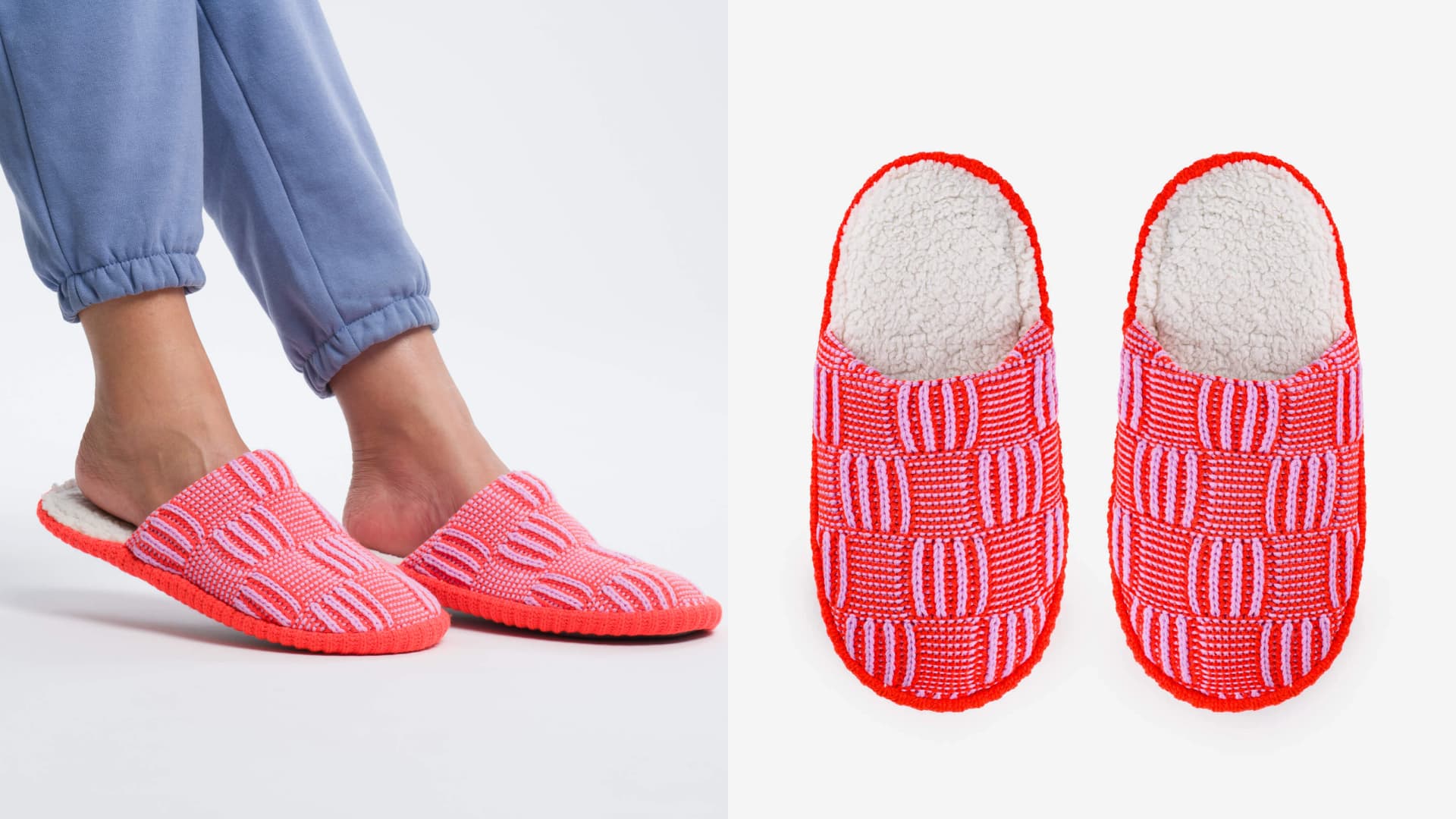 fleece-lined slippers