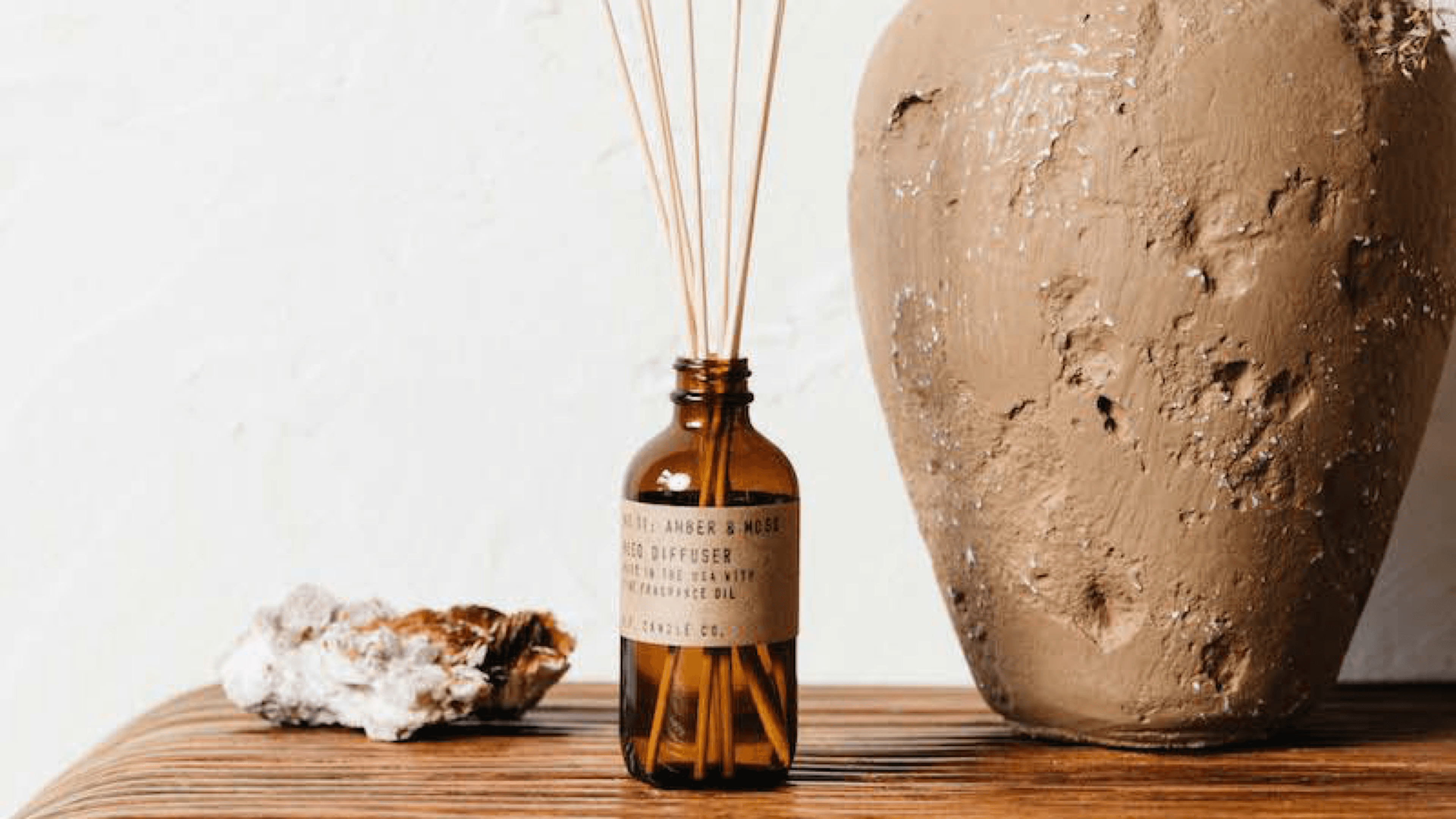 scent diffuser with reed sticks to naturally disperse scents around your home