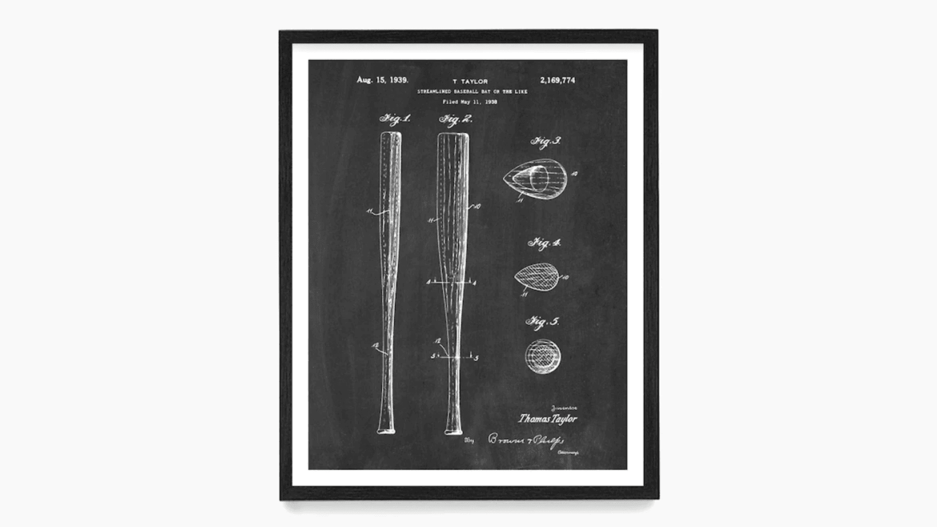 baseball patent-art print