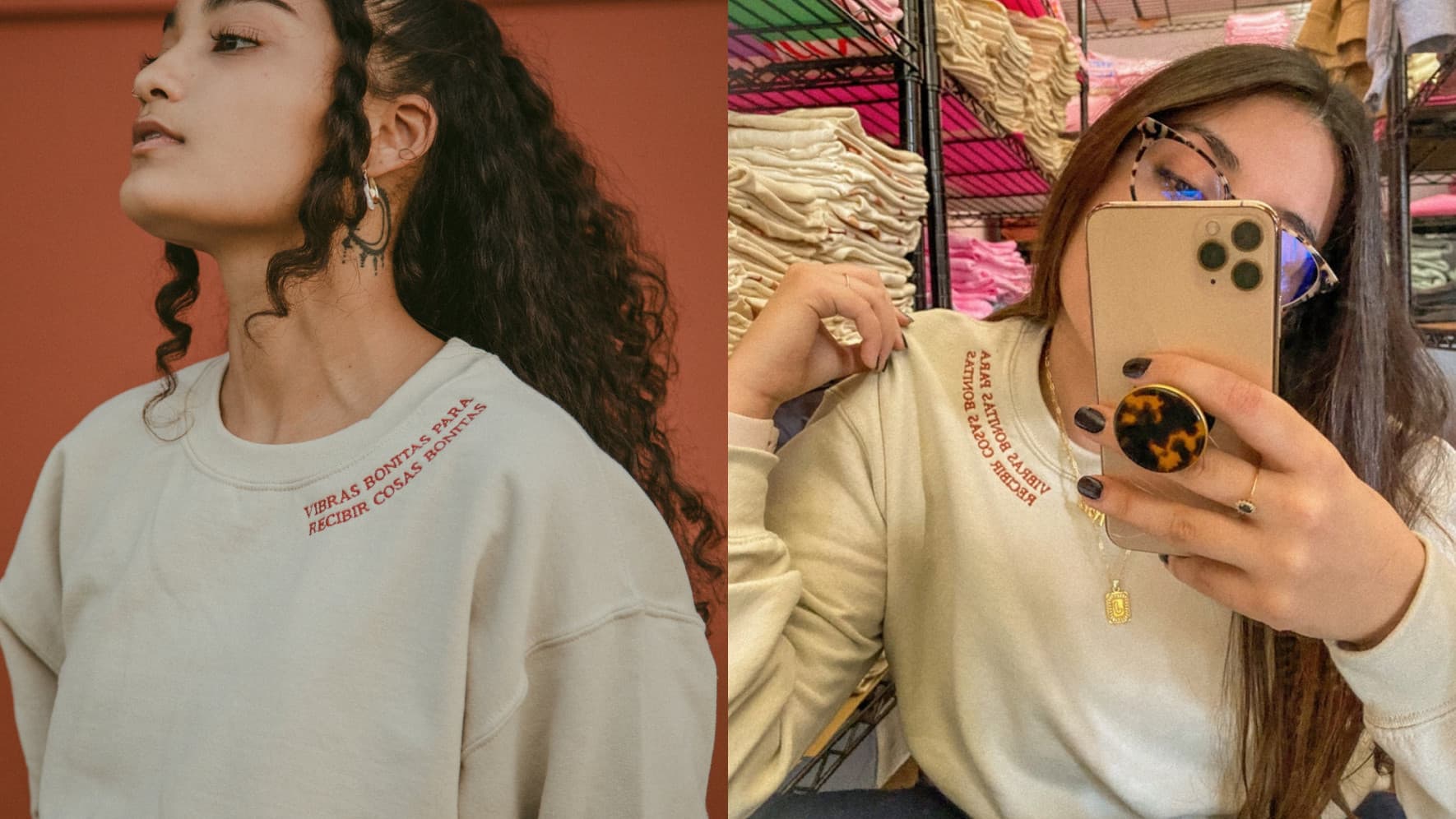 embroidered sweatshirt