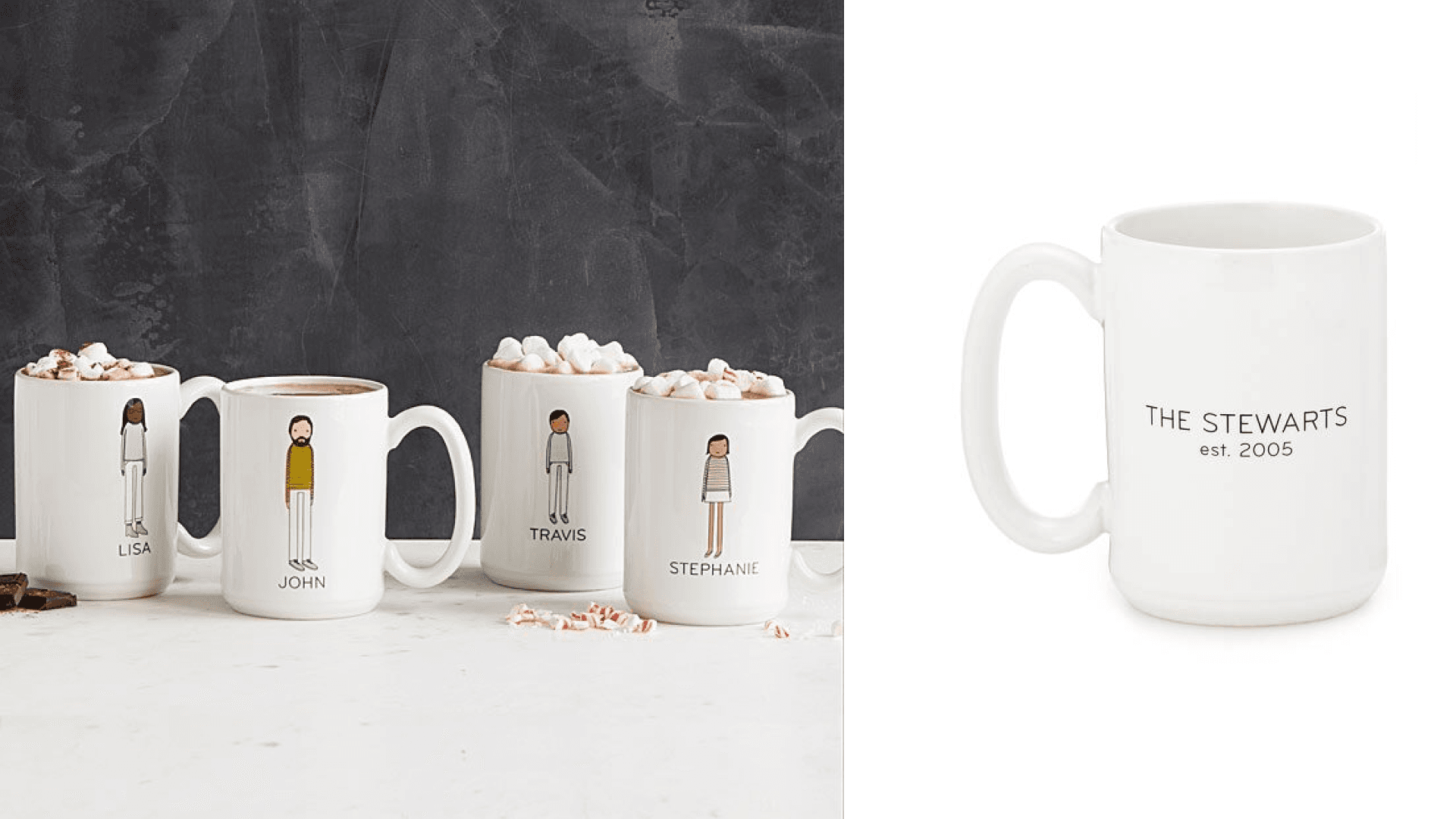 Personalized family mugs