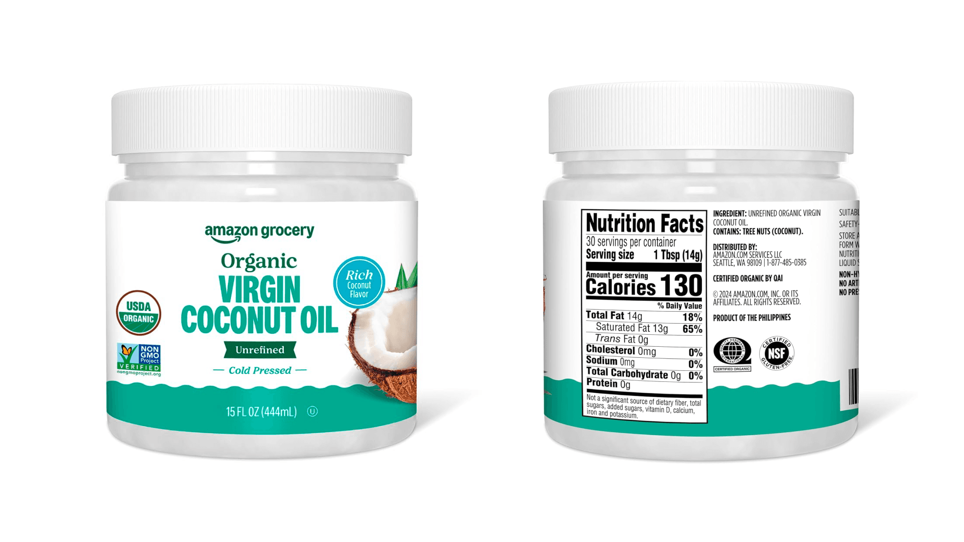 Amazon Fresh Organic Virgin Coconut Oil