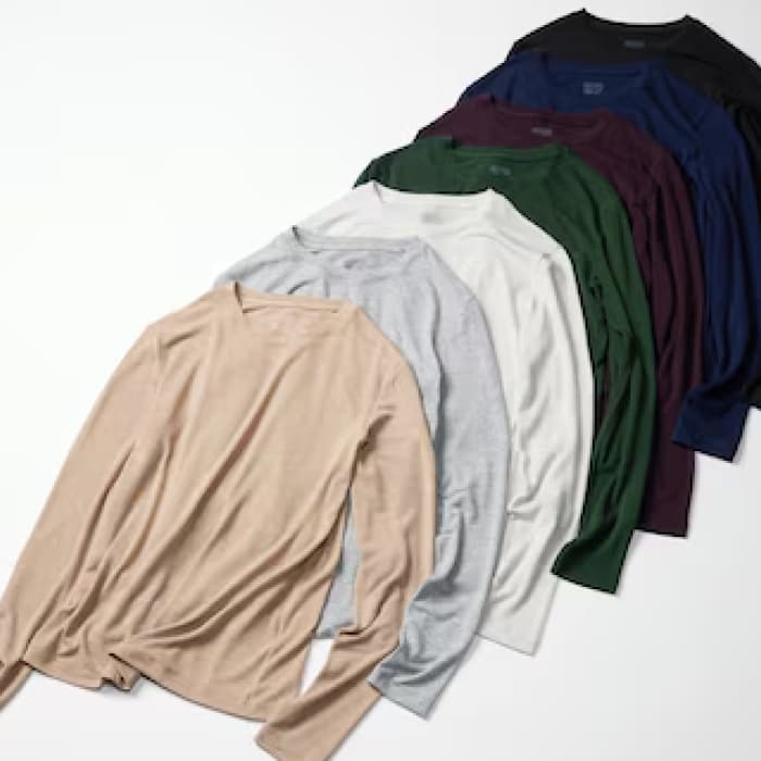 Uniqlo Heattech Cashmere Blend T-Shirt