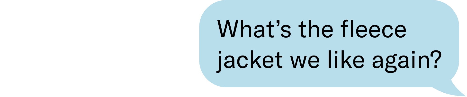 What's the fleece jacket we like again? 