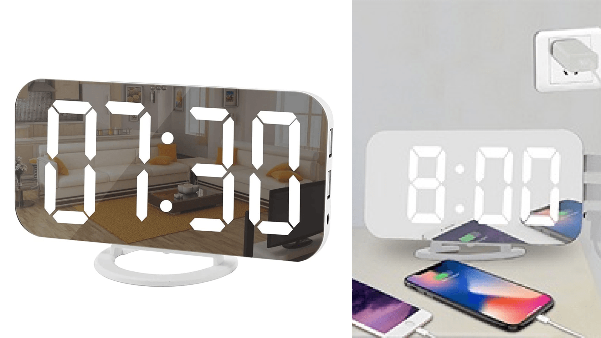 Display Clock And Mirror