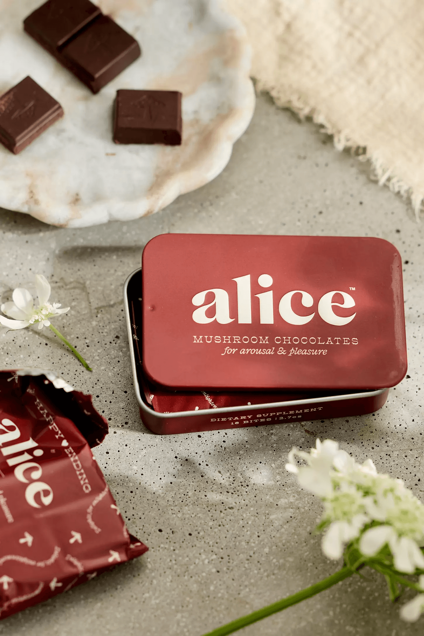 Alice Mushroom Chocolates for arousal and pleasure