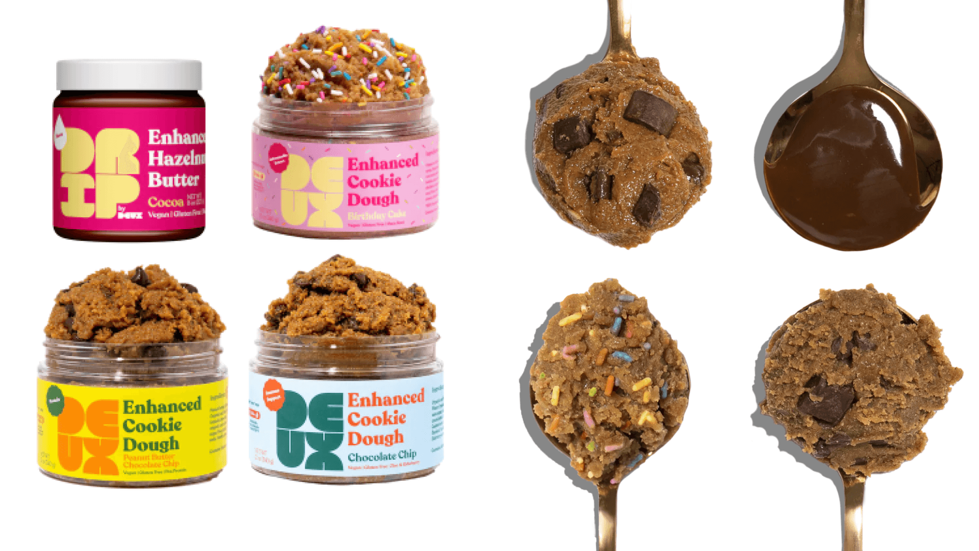 Deux edible cookie dough