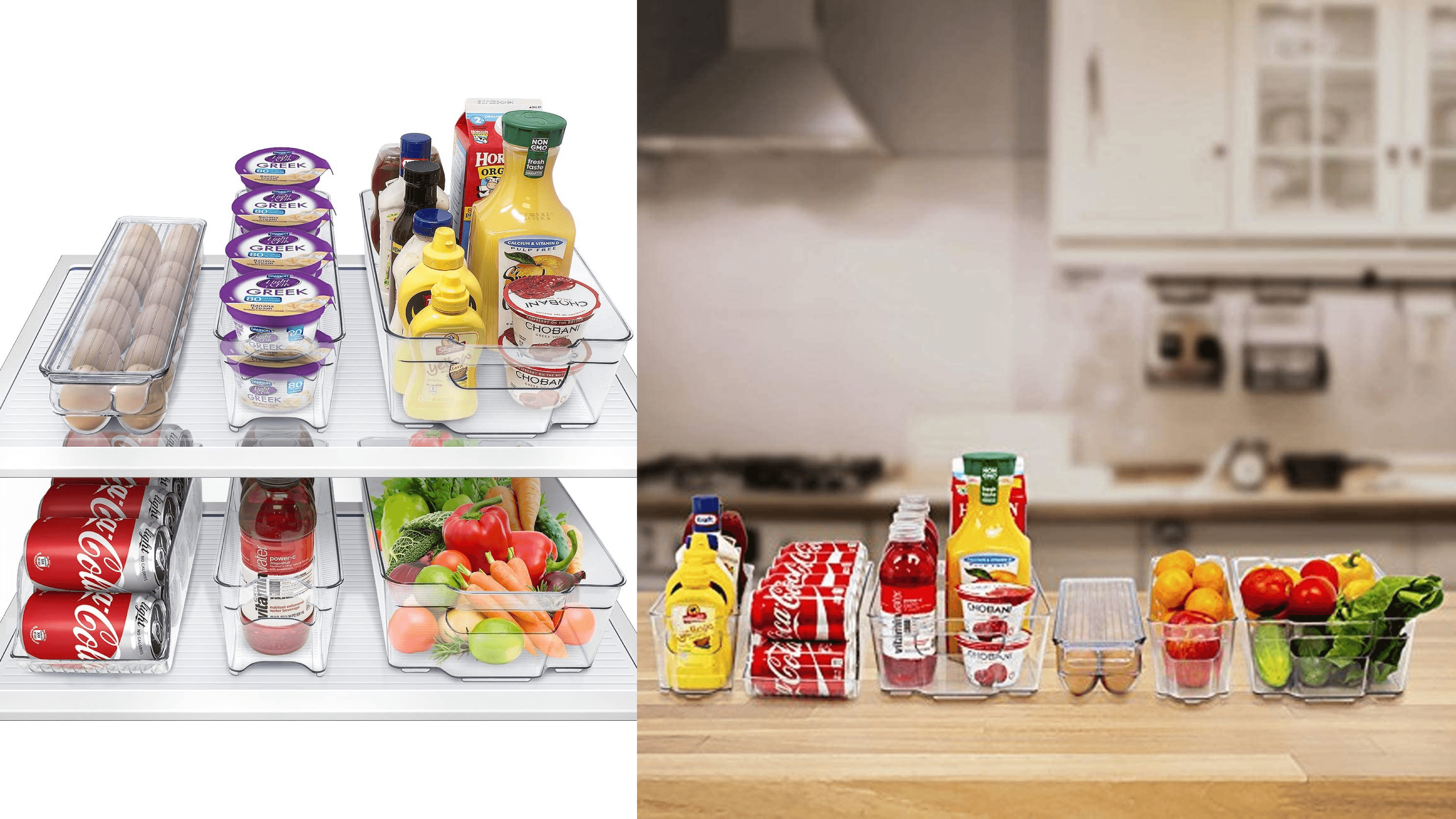 clear plastic storage bins for you fridge