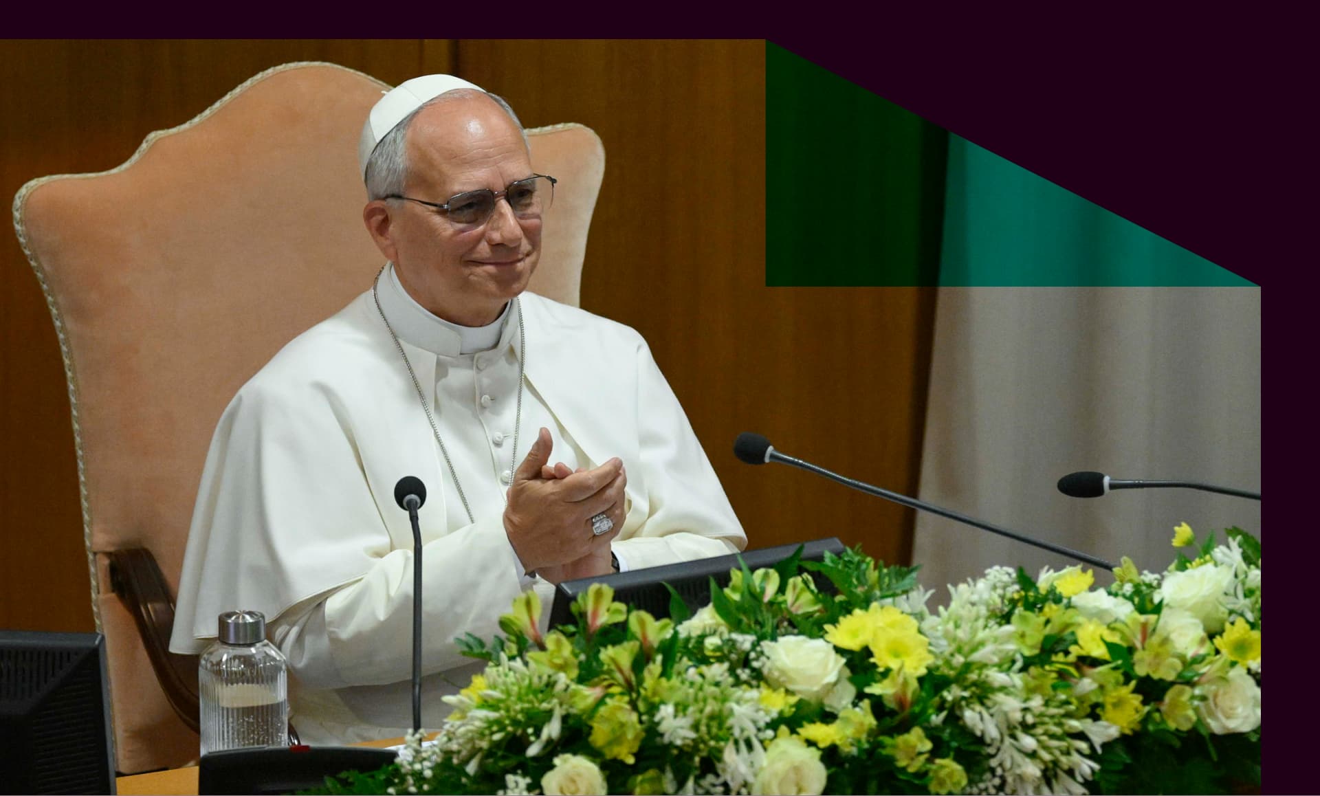 Pope Leo XIV attends the presentation of his first Encyclical Letter "Magnifica humanitas."
