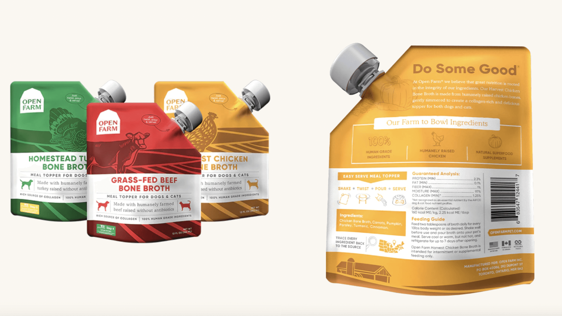 Bone broth trio for your dog