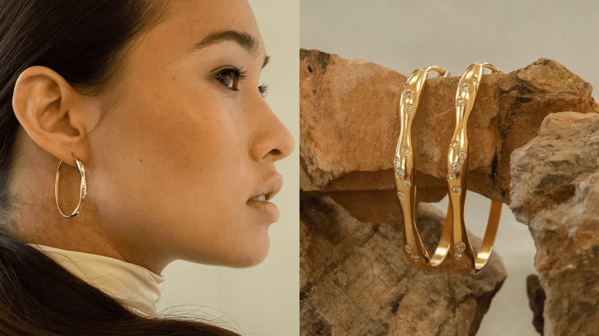 Lab-grown diamond earrings 