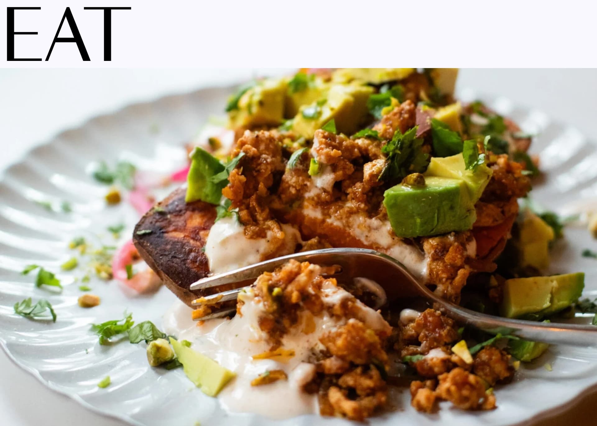 Eat: Pinch of Yum’s Roasted Sweet Potato Stacks with Chipotle Sauce