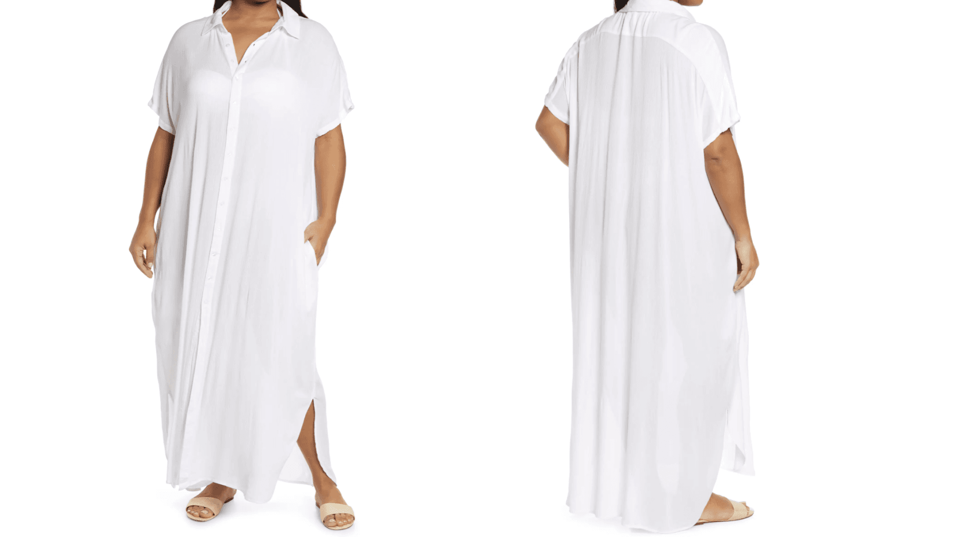 Nordstrom button up cover up