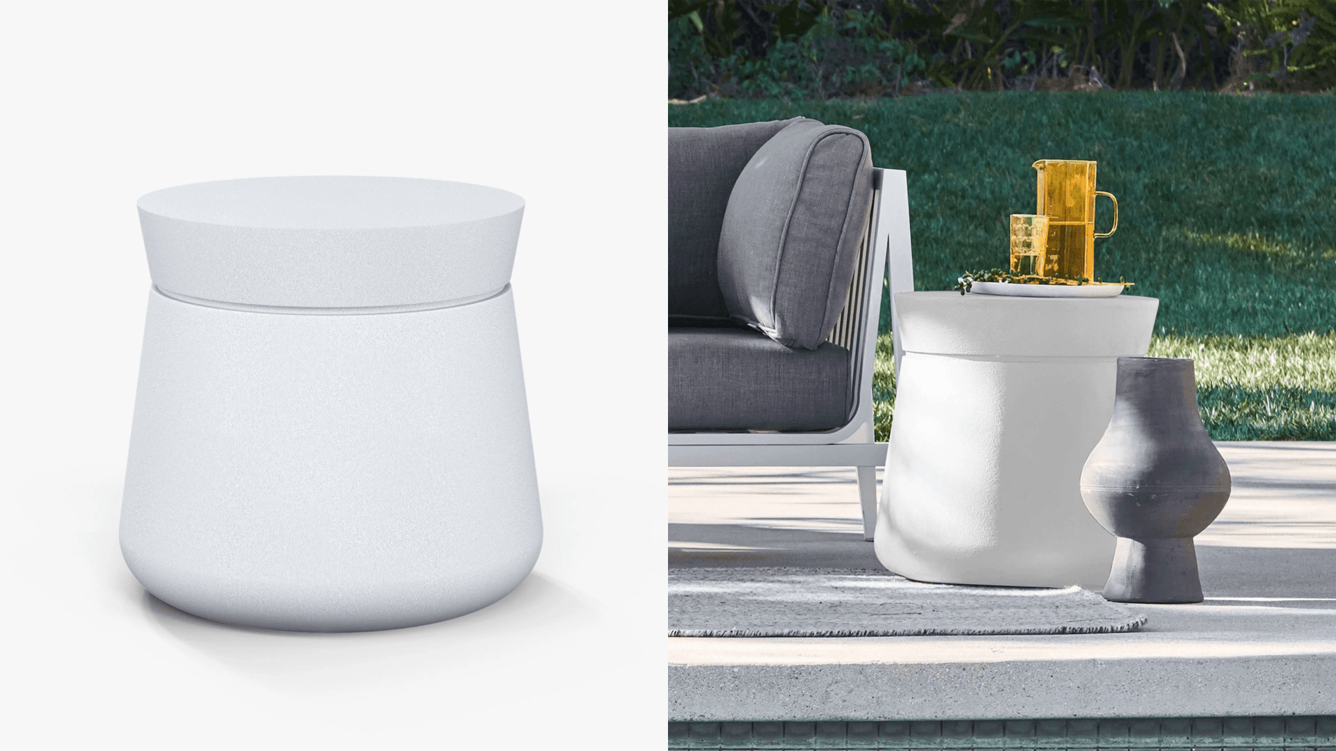 Side table patio furniture