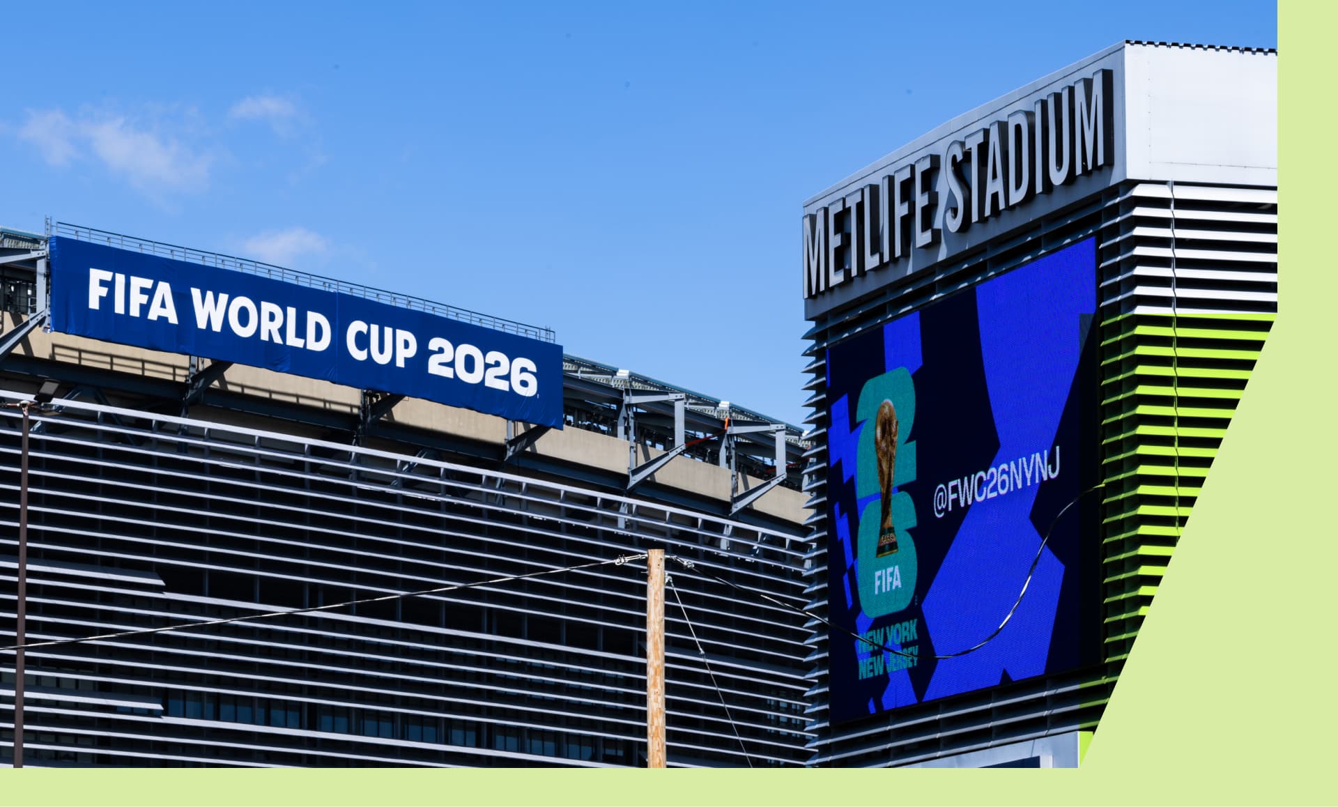 A general view of MetLife Stadium ahead of the 2026 World Cup.