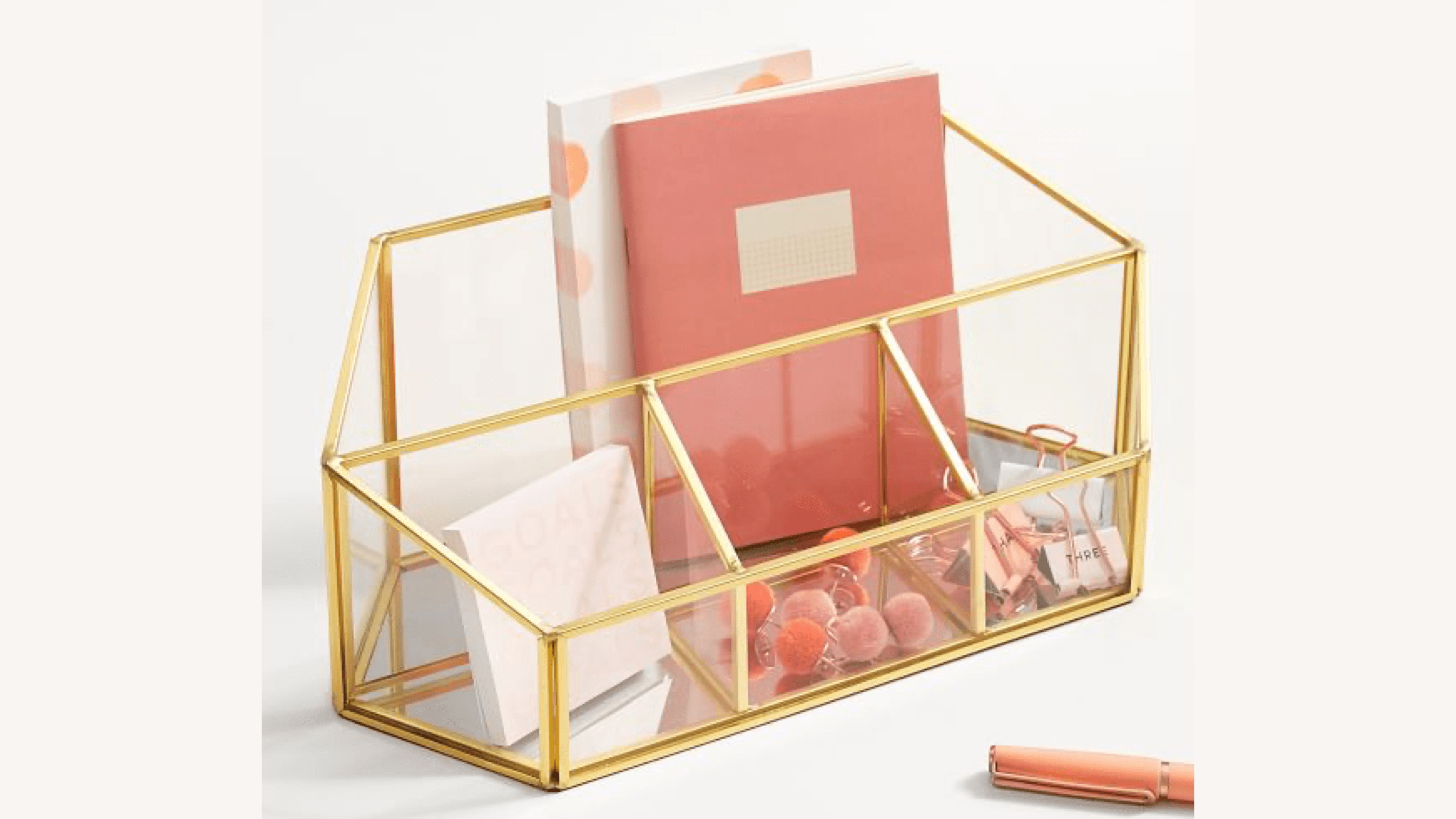 four compartment desk organizer