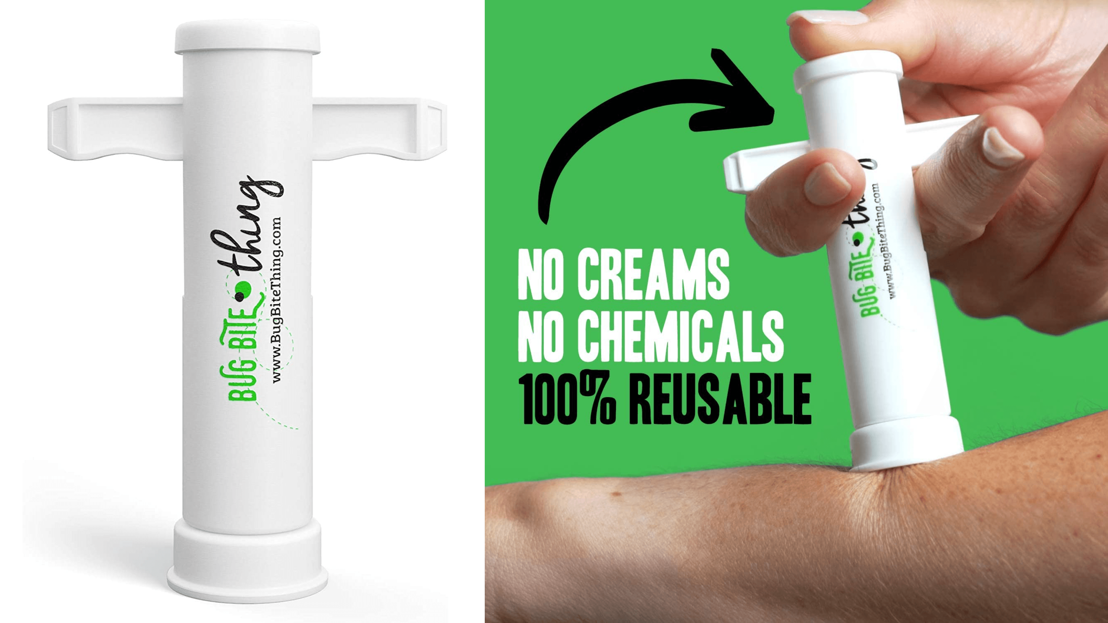 suction tool to help reduce the size and itchiness of bug bites