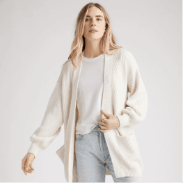 Quince 100% Organic Cotton Oversized Cardigan
