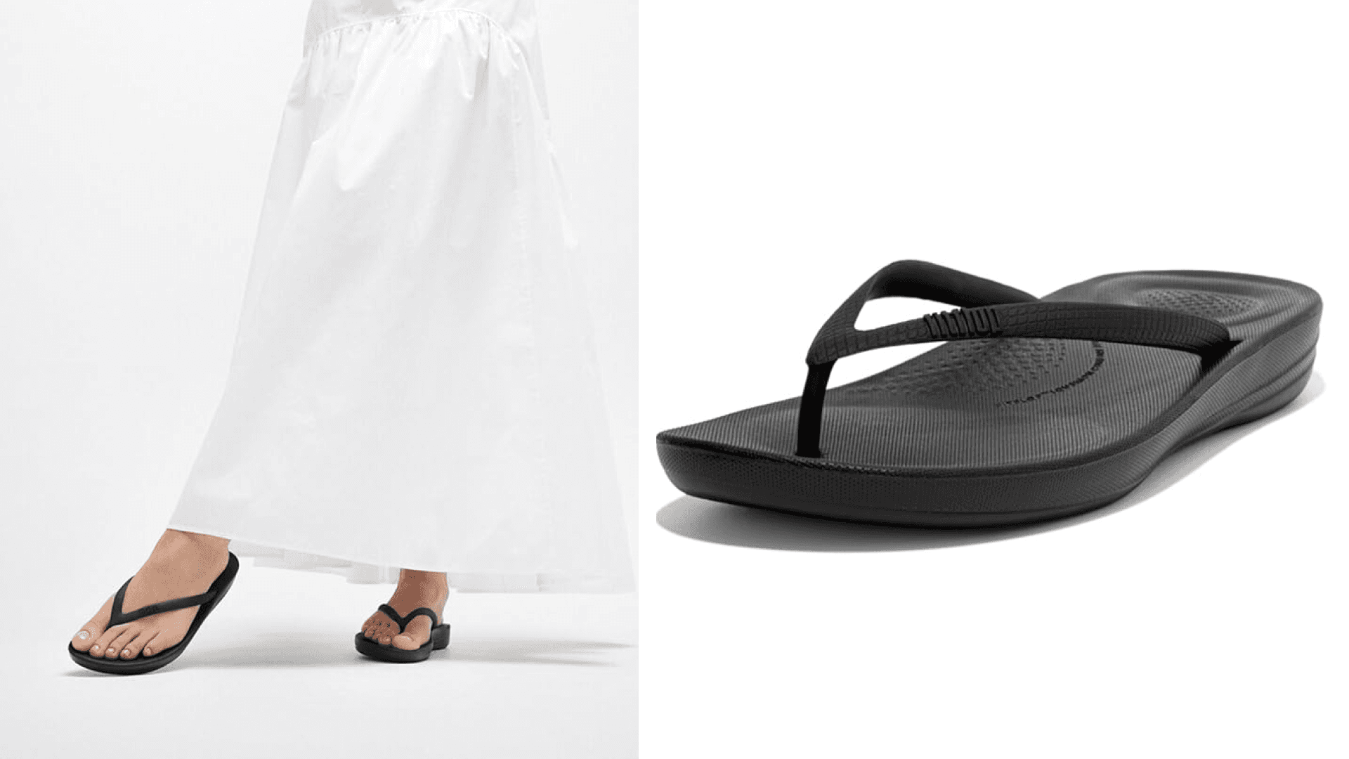 FitFlop Women's IQUSHION FLIP Flop-Solid, Bronze, 9