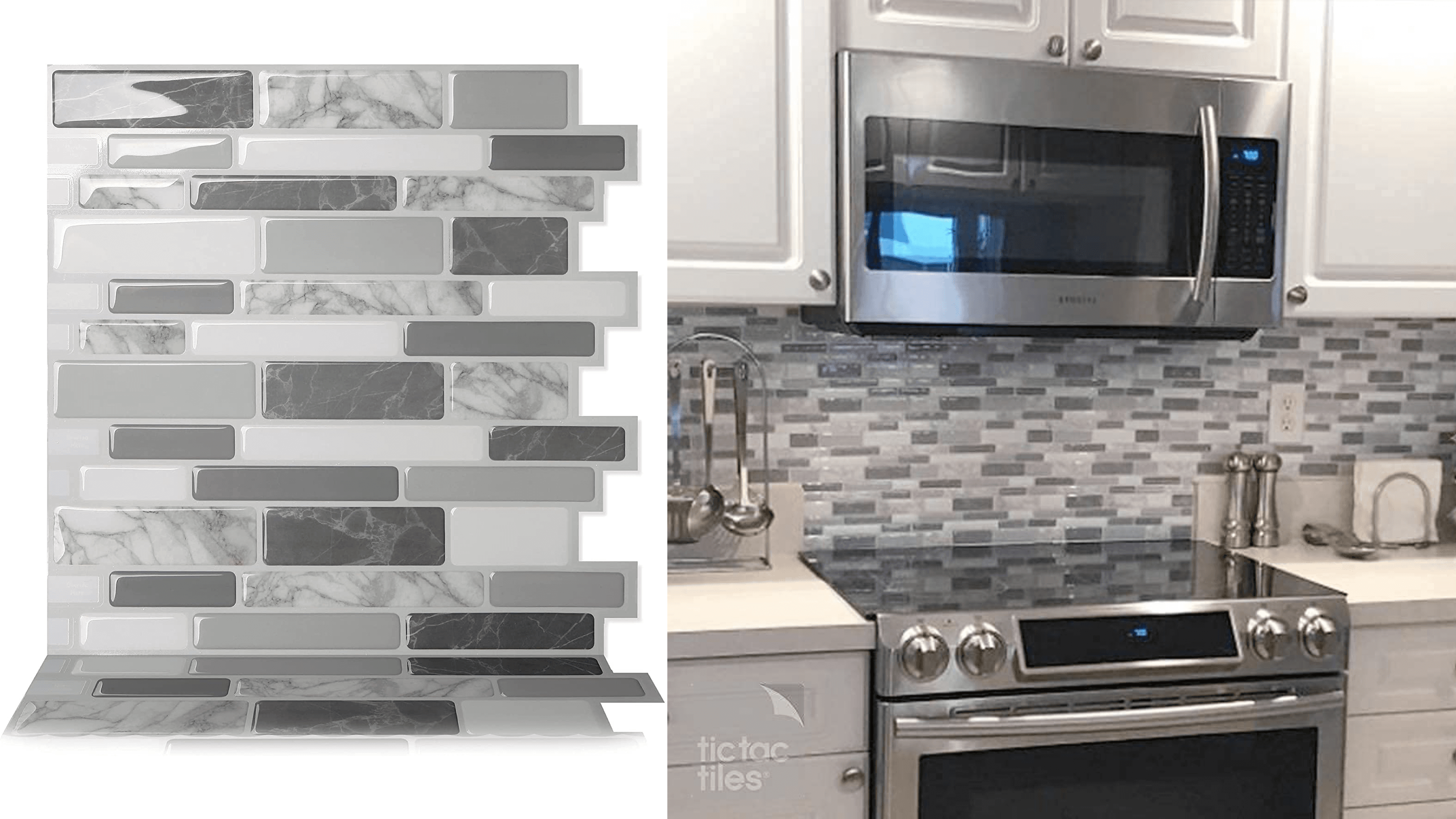peel-and-stick backsplash
