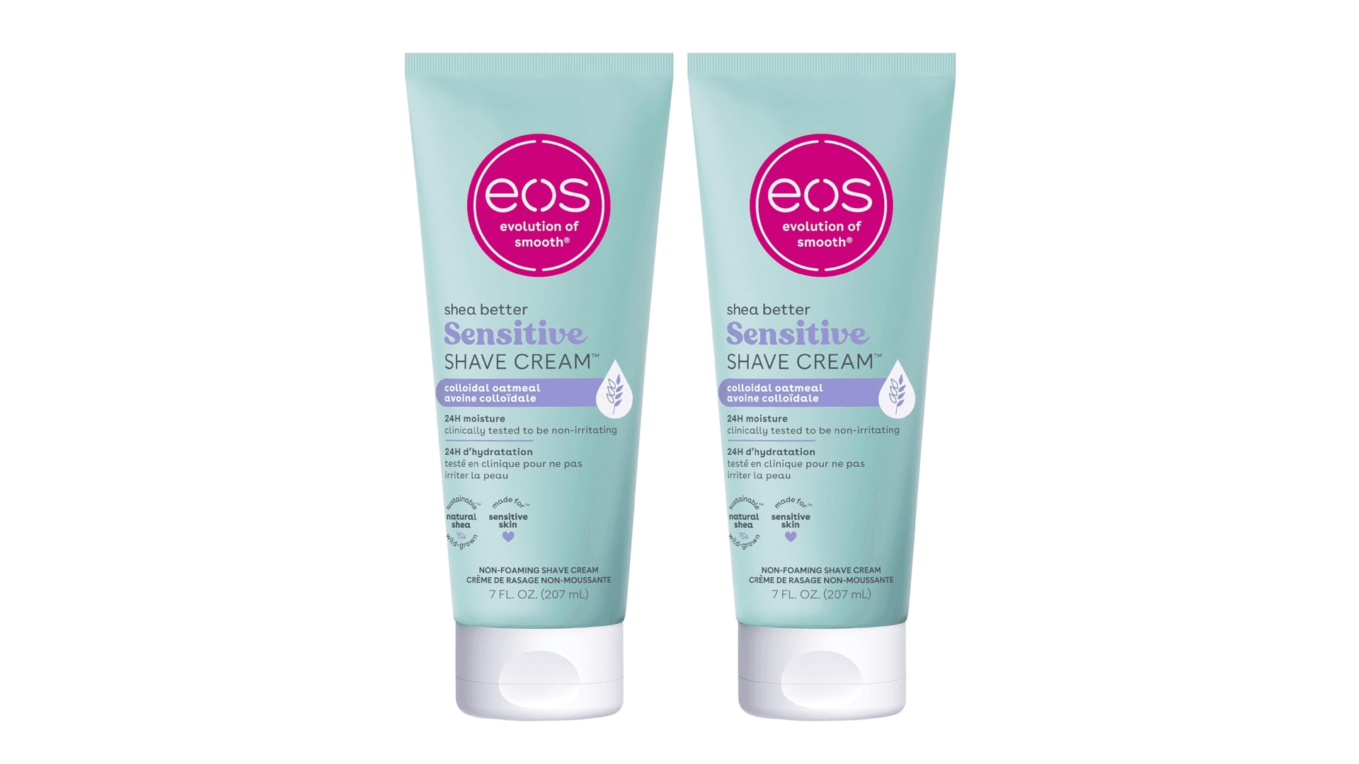 eos Shea Better Sensitive Skin Women's Shave Cream- Fragrance-Free, 14 fl oz, 2-Pack