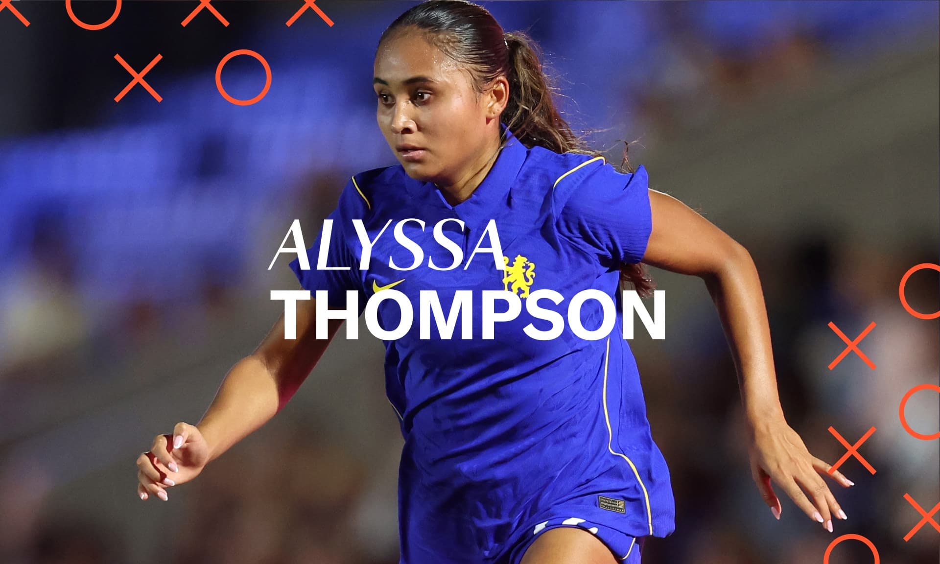 Chelsea player Alyssa Thompson 
