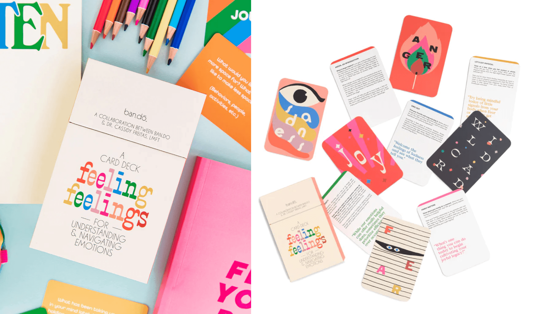 A mindfulness-themed deck of cards