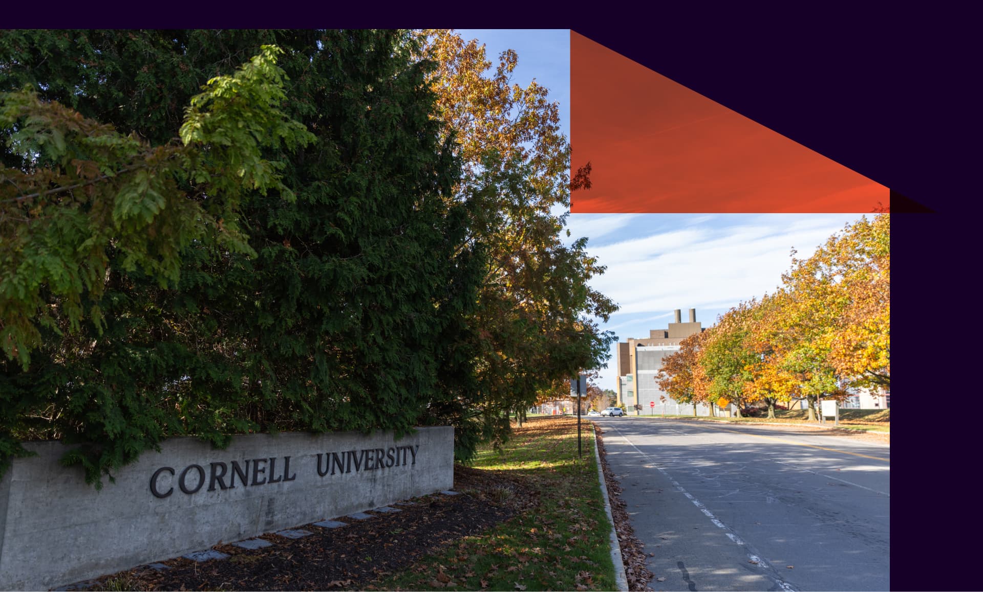 The Cornell University entrance in Ithaca, New York.