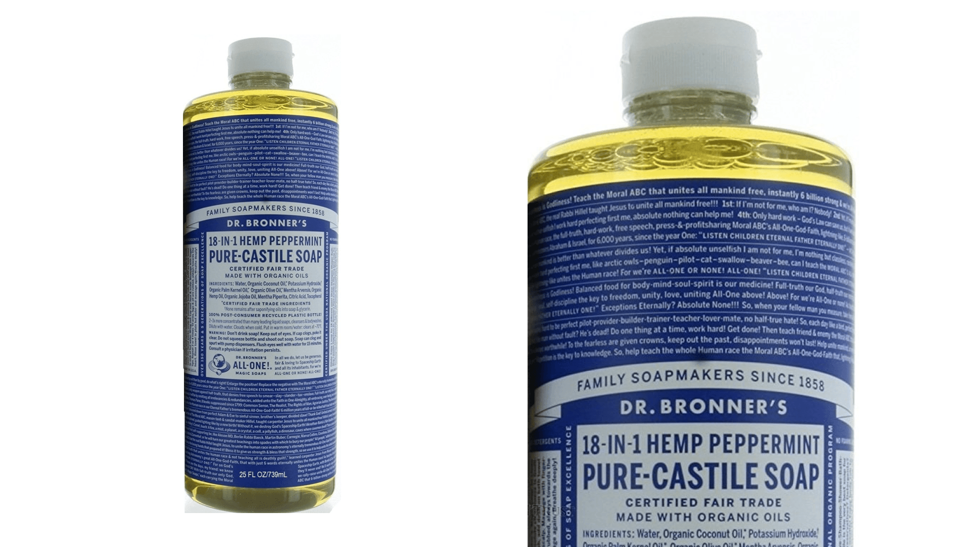 Dr. Bronner's soap