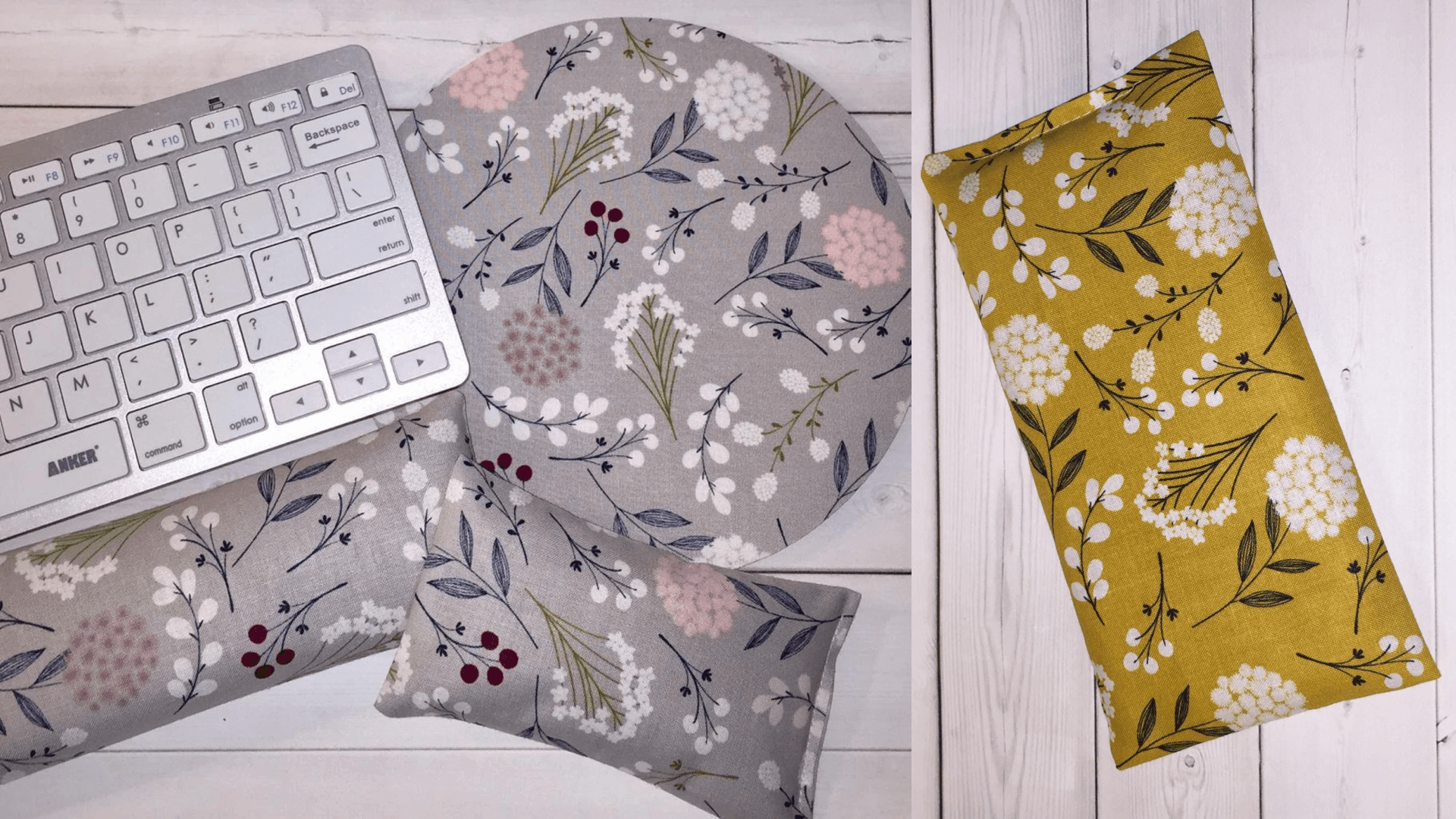 keyboard and wrist rest for a desk