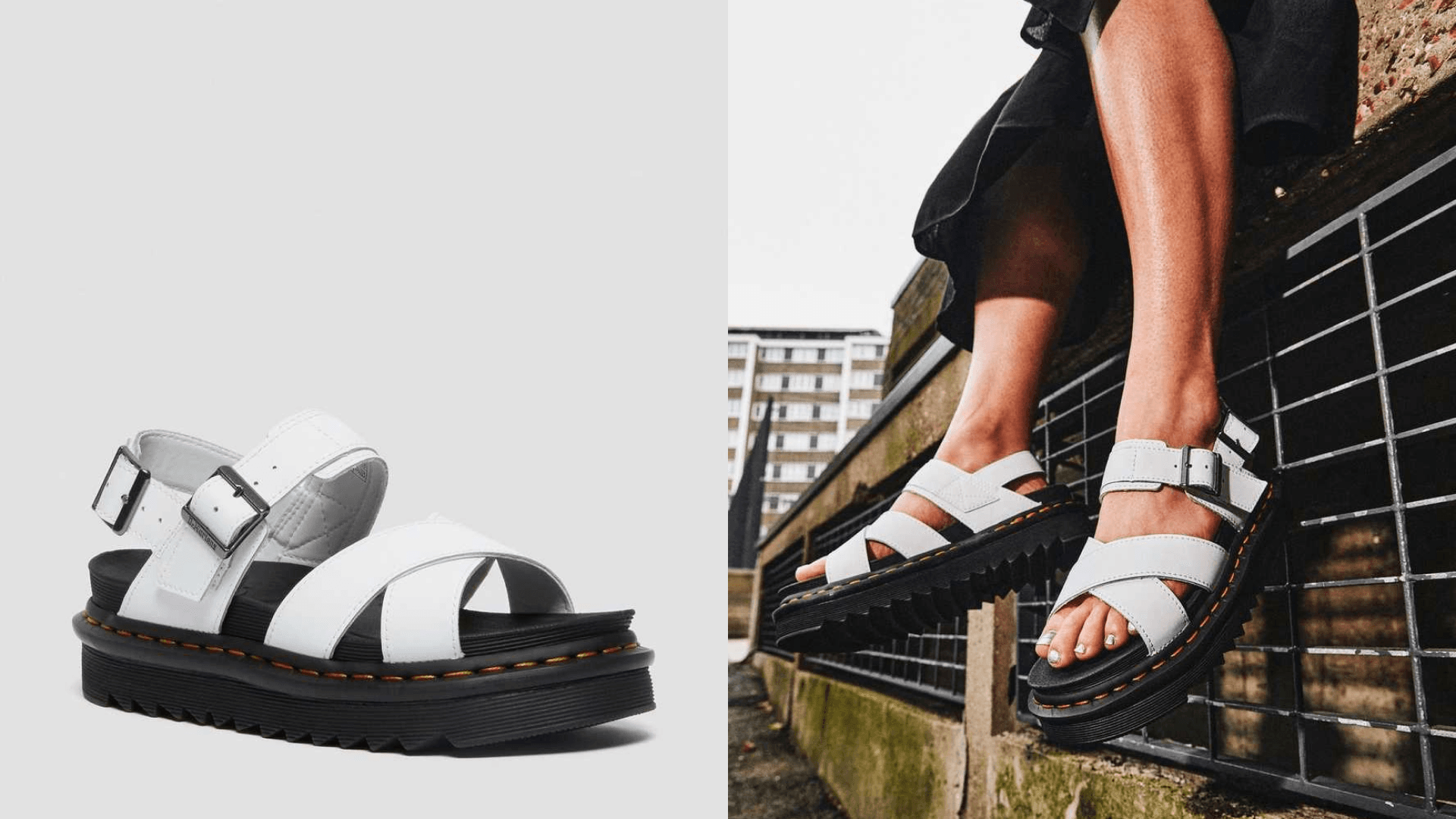 Dr martens strappy platfrom sandals 