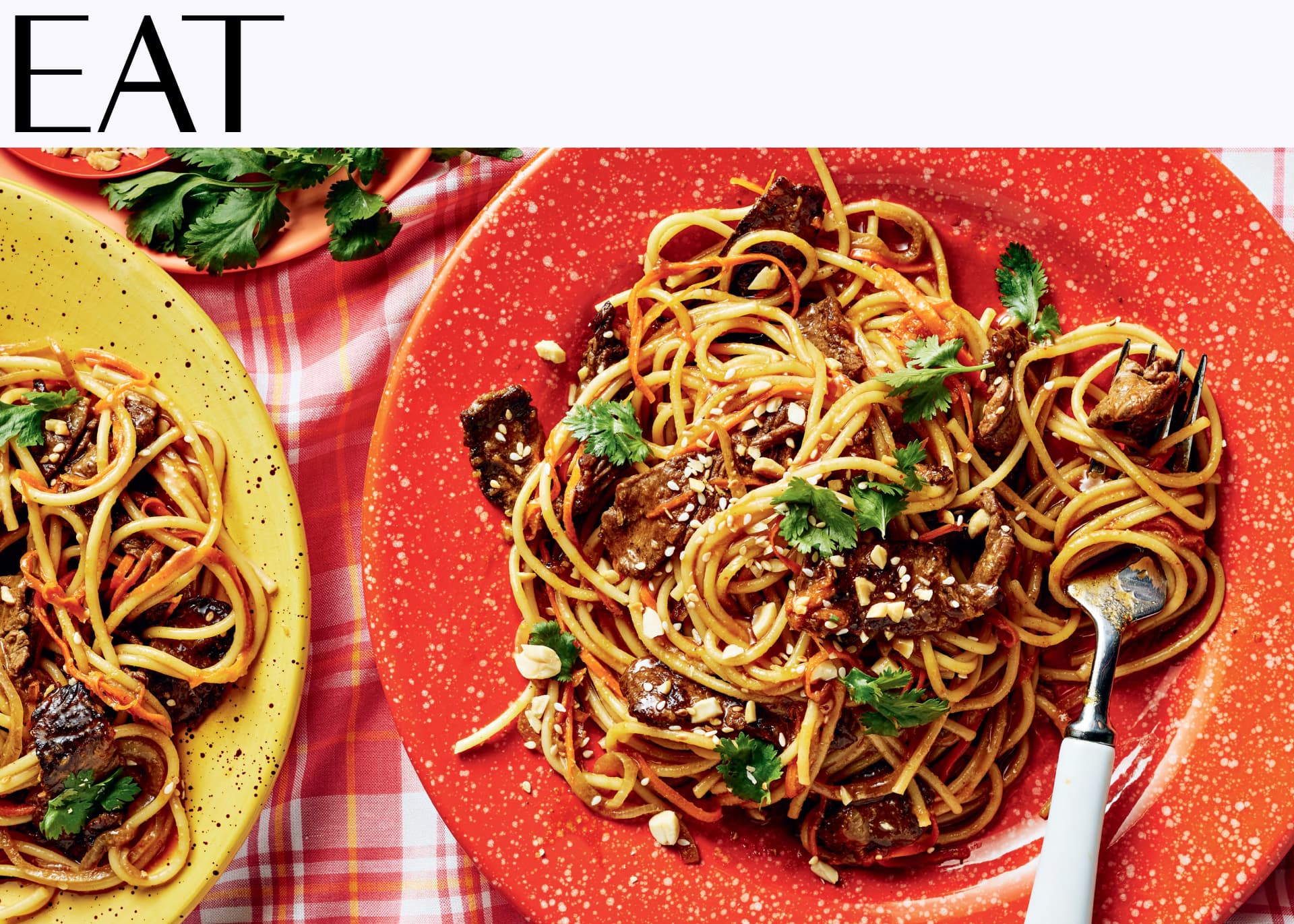 Caroline Chambers’s Saucy Sesame Beef Noodles 