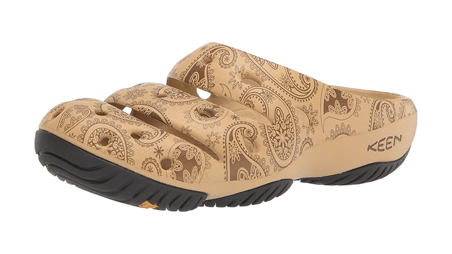 KEEN Women's Yogui Comfortable Slip On Lightweight Clogs, Star White/Vapor, 7