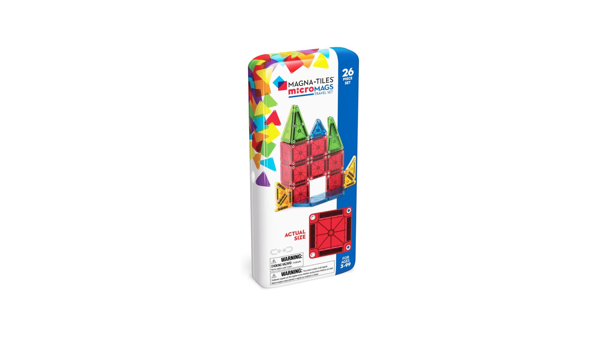 MAGNA-TILES 26-Piece Travel Magnetic Construction Set